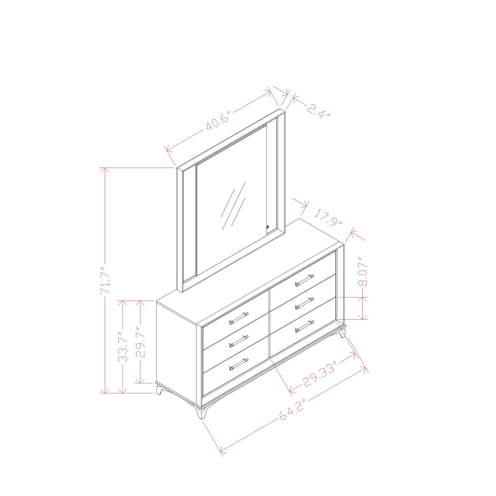 Star - Dresser - White - Best Buy Furniture