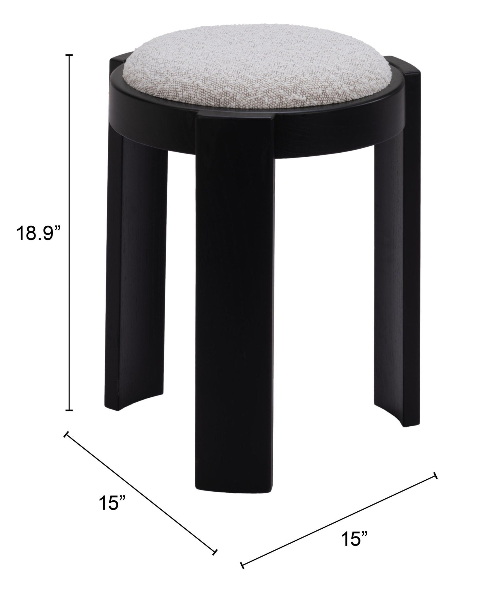 Banjul - Ottoman - Misty Gray