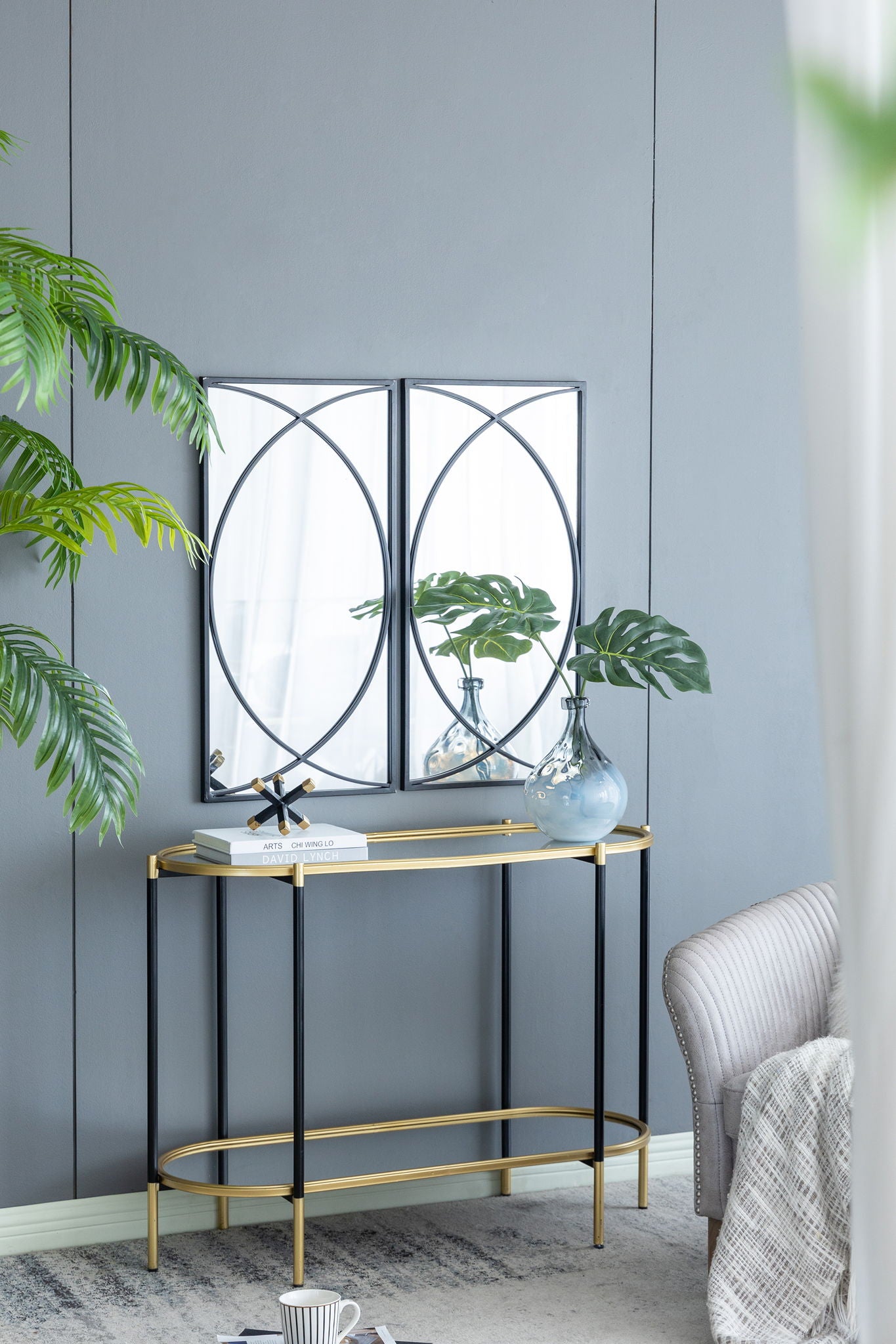 Rectangular Wall Mirrors With Frame, Home Decor For Living Room Bedroom Entryway - Black - Best Buy Furniture