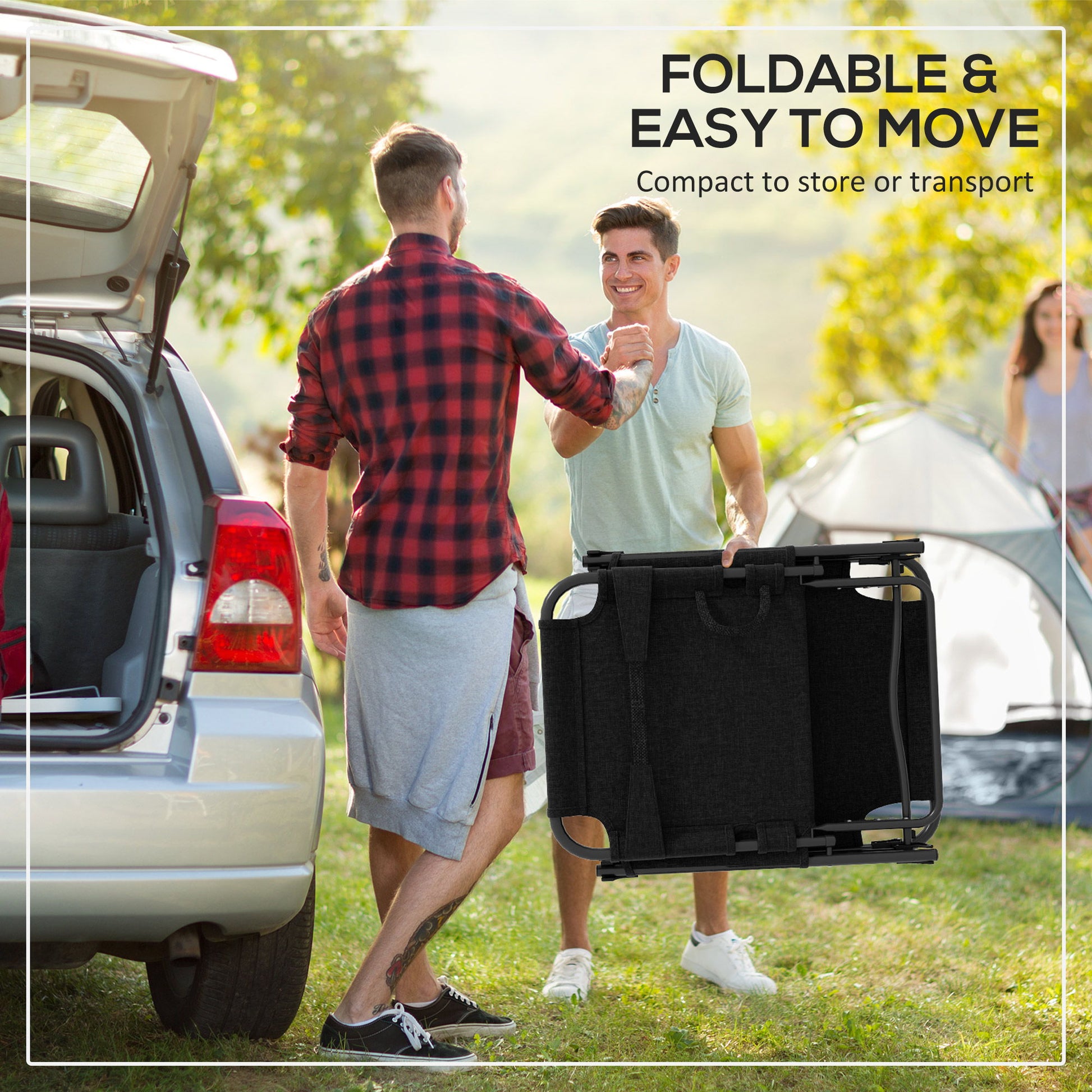 Outsunny - Outdoor Chaise, Adjustable Folding Chaise Lounge With 4-Position Backrest, Magazine Pocket, Removable Head Pillow, Sun Bathing Lounger Chair For Patio, Beach - Gray - Best Buy Furniture