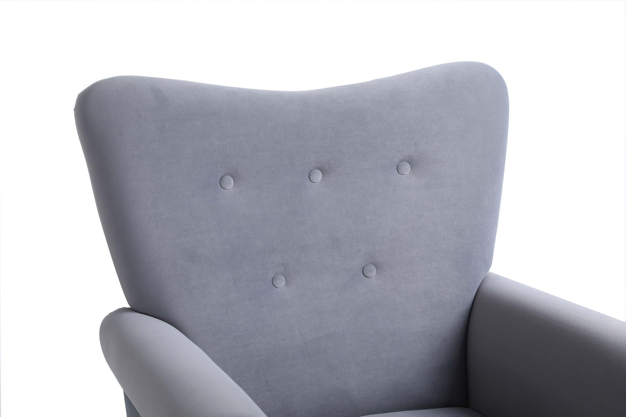 Modern Rocking Chair, Upholstered Accent Chair For Nursery, Small Contemporary Rocke