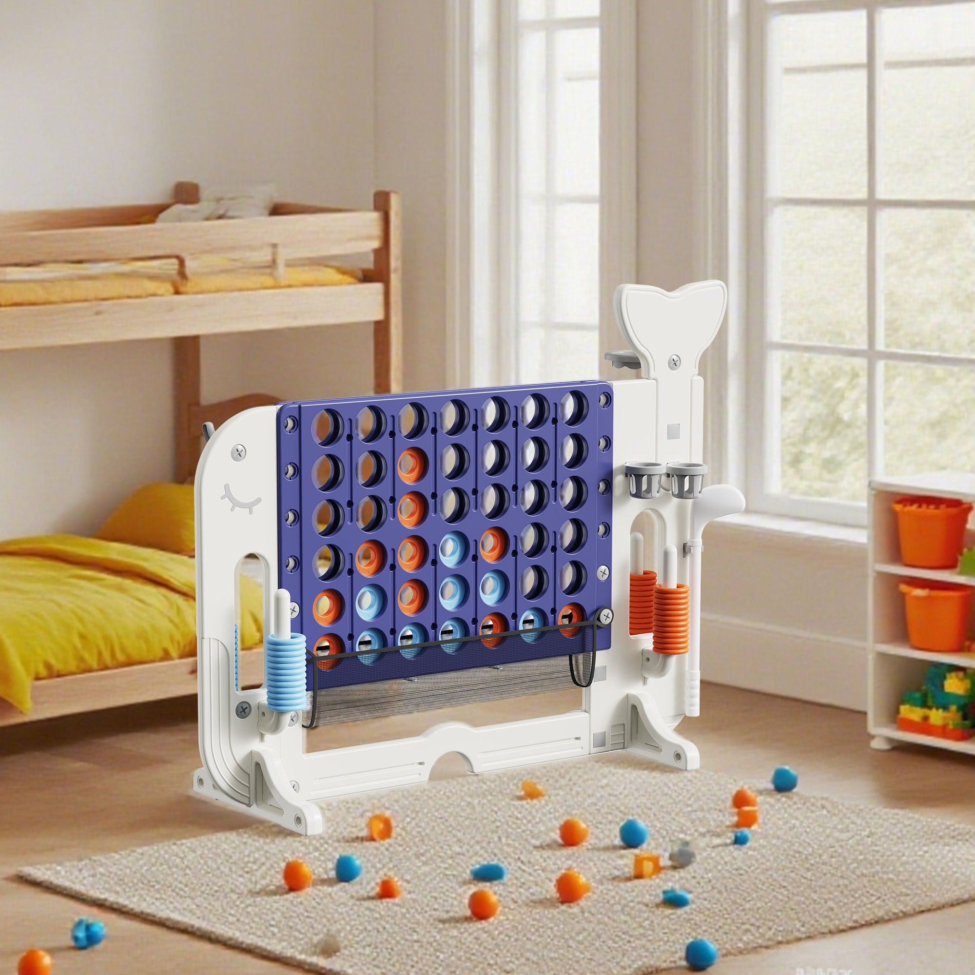 4 To Score Giant Game Set With Mesh Bag & Jumbo Connect 4