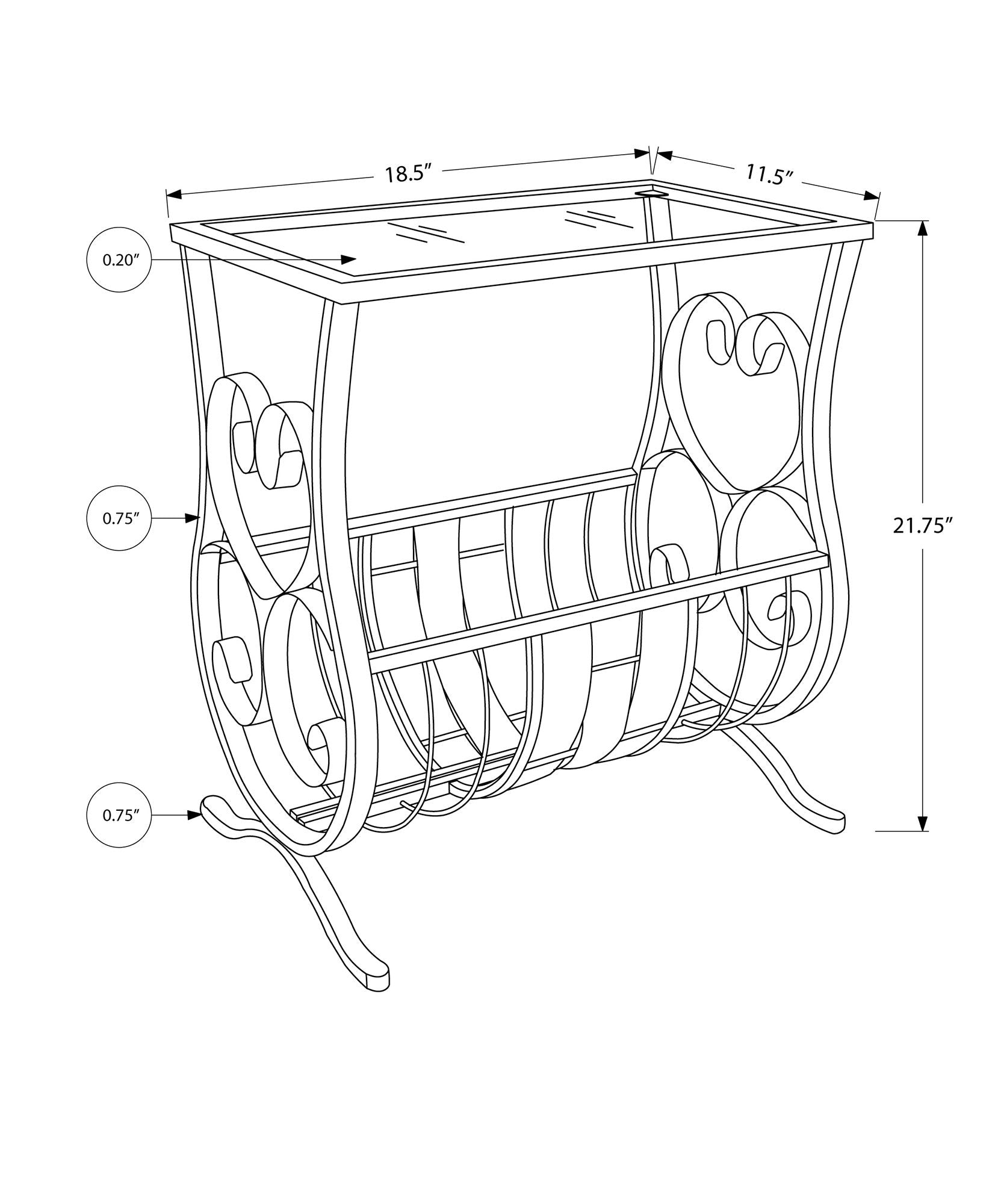 Accent Side Table, Traditional - White