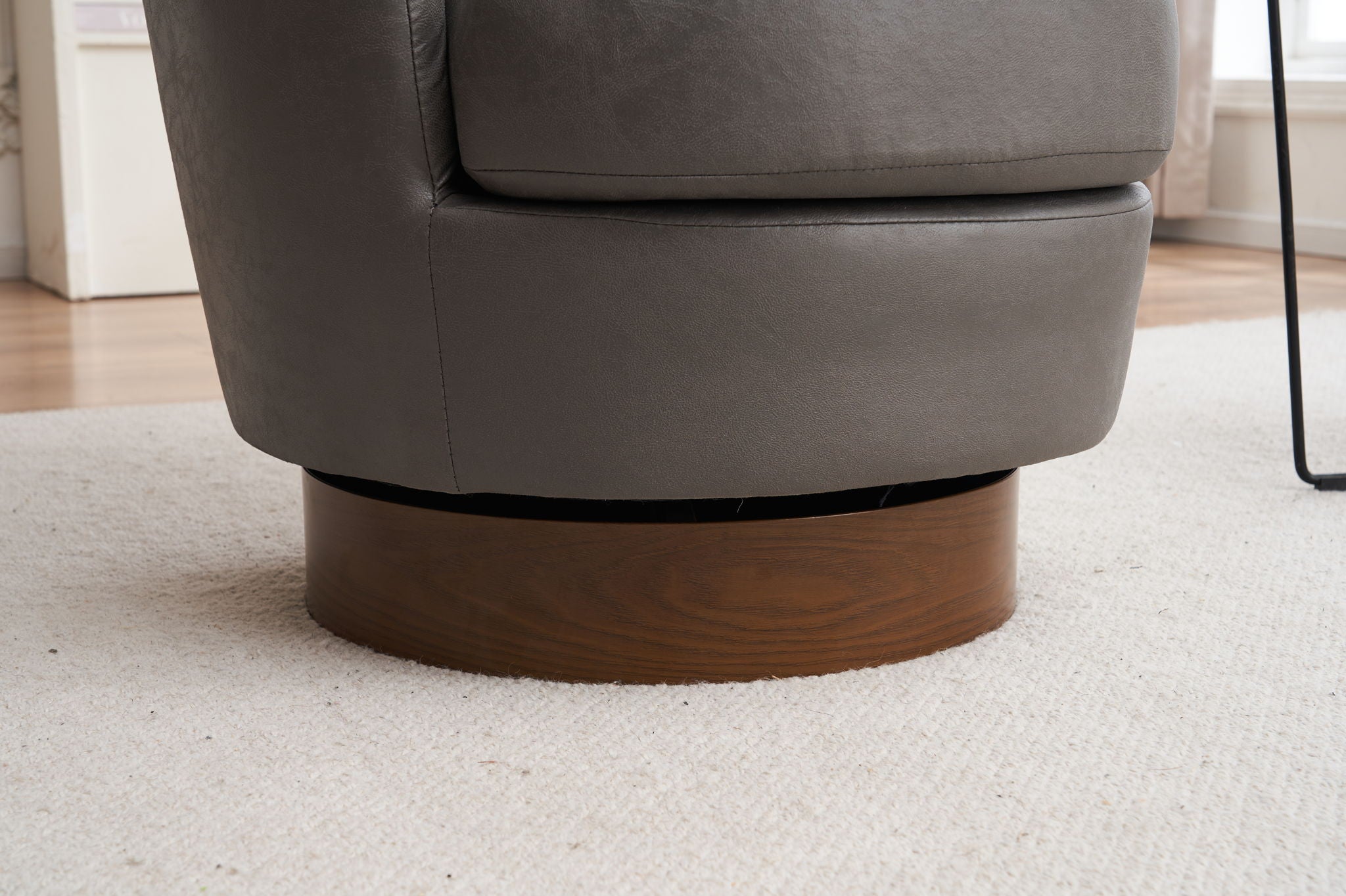 Swivel Accent Chairs Armchair With Stainless Steel Base