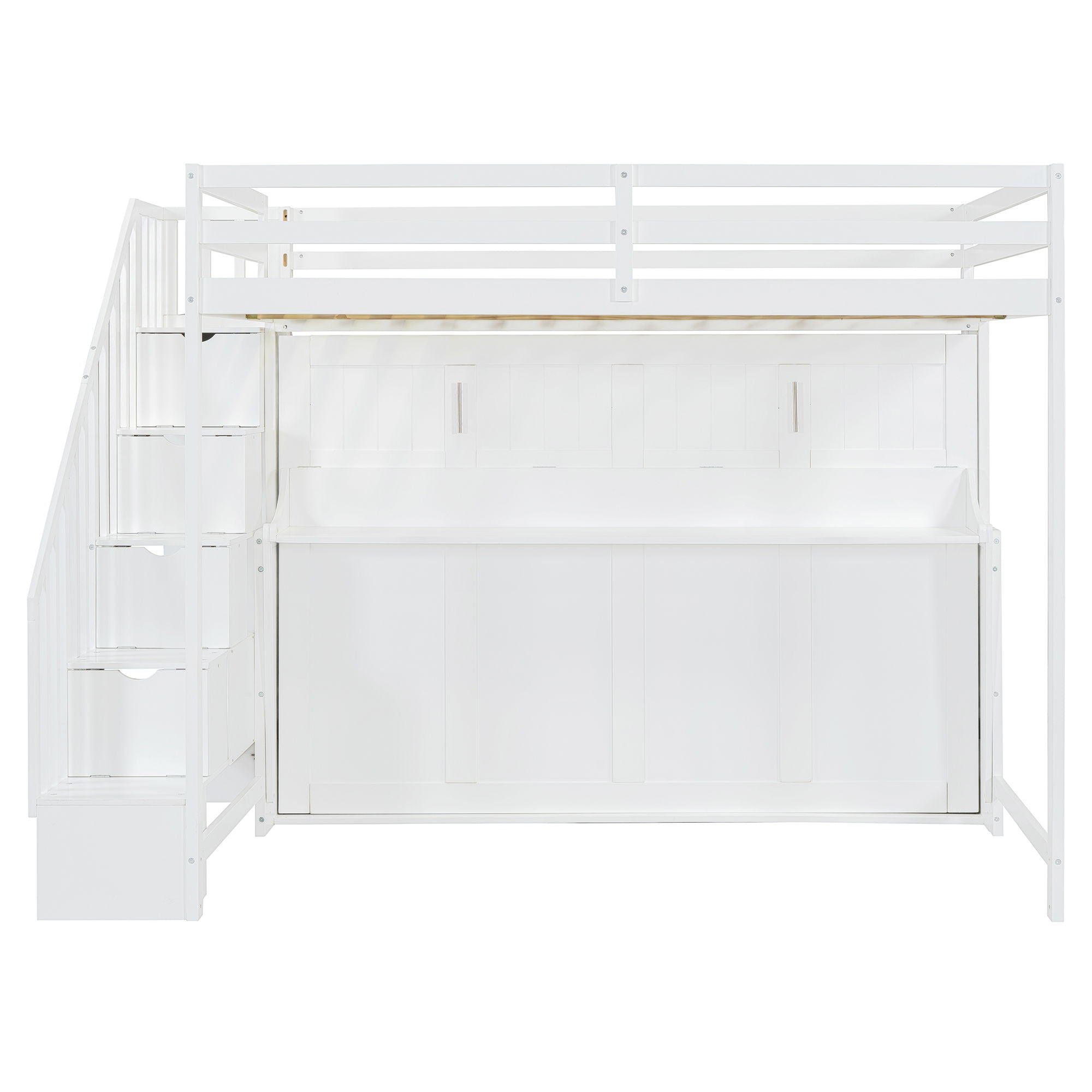 Murphy Bed With Smart Hydraulic System And Desk Design