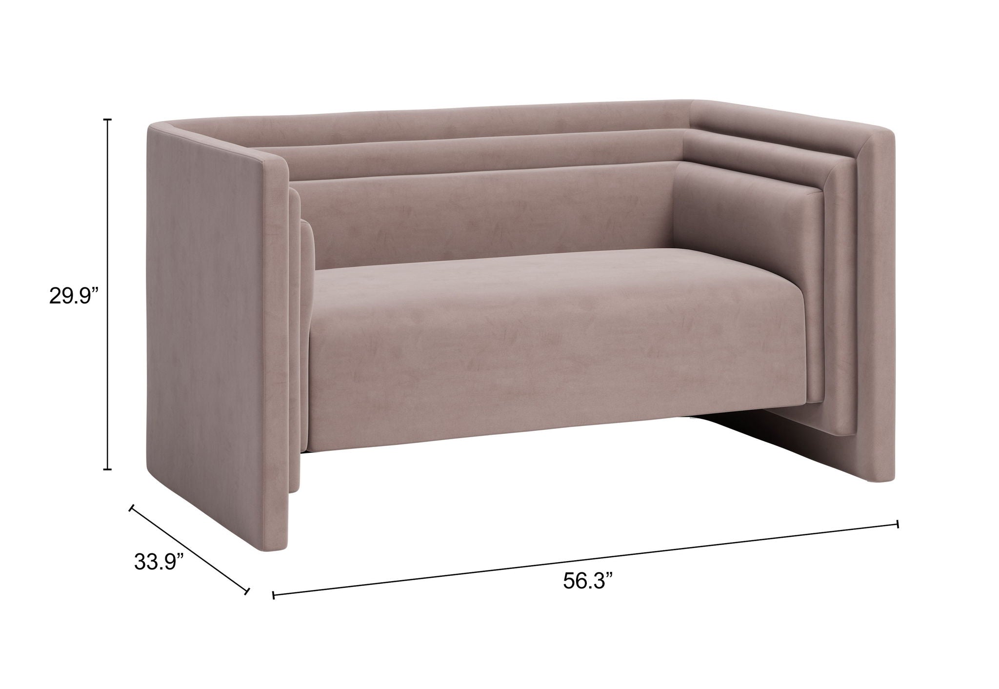 Trippel - Loveseat - Brown