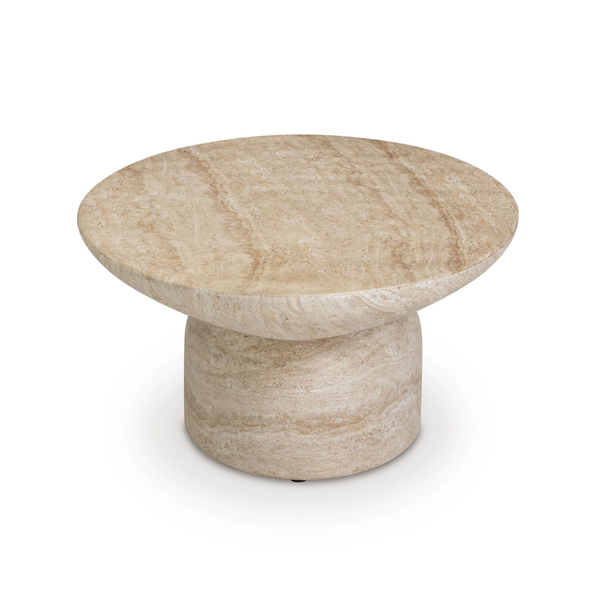 Sonia - Indoor / Outdoor Concrete Coffee Table - Faux Travertine