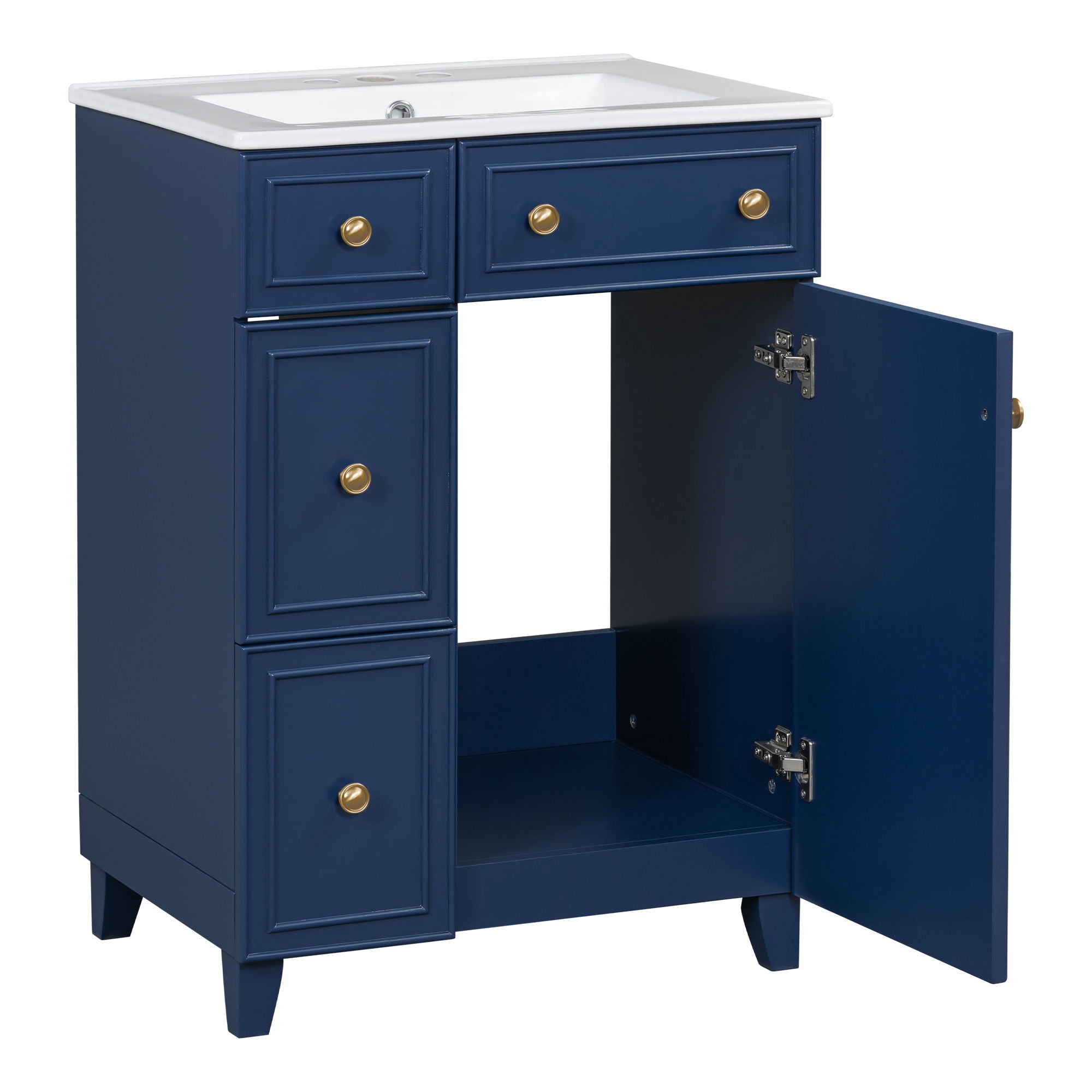 Bathroom Vanity Cabinet With Sink - Blue
