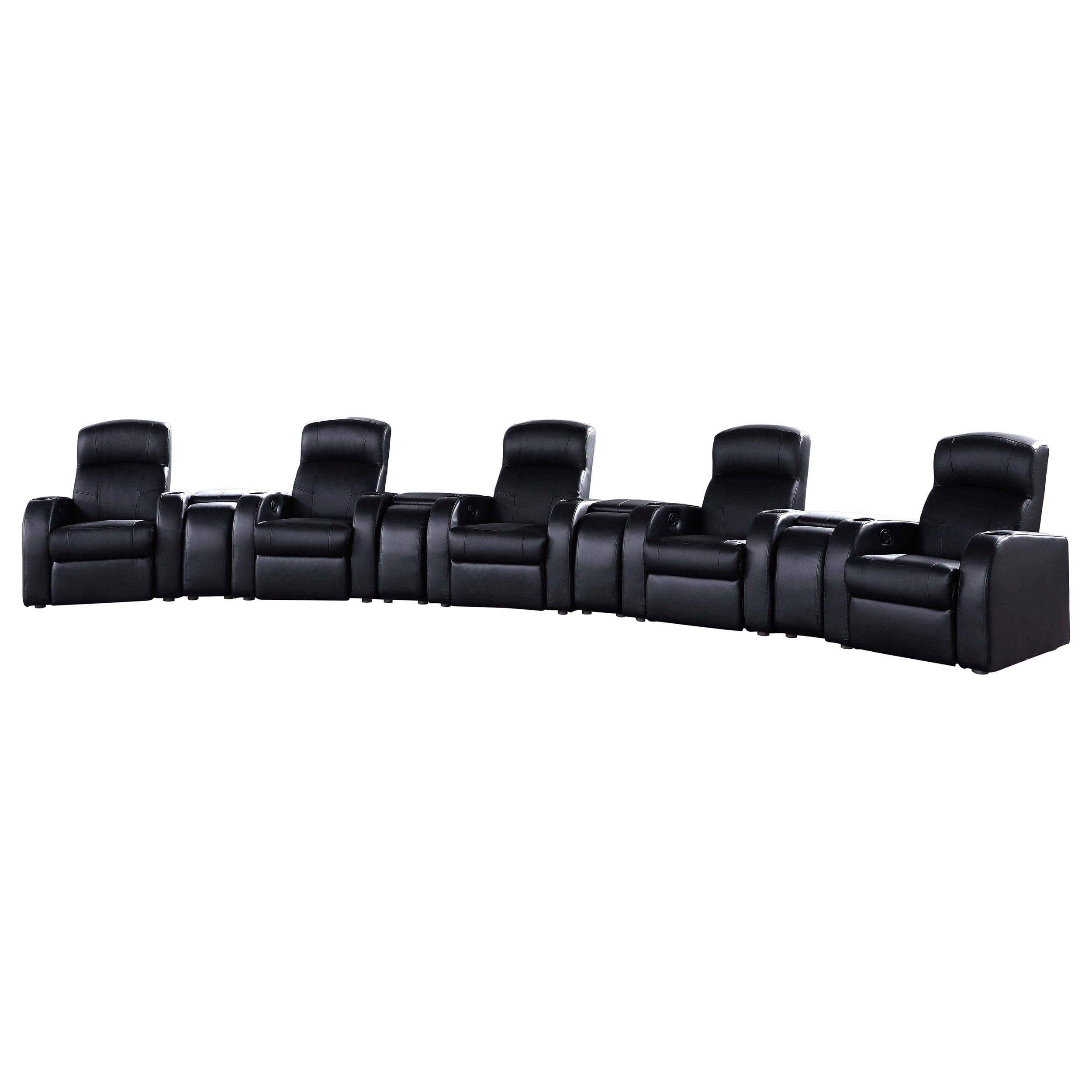 Cyrus 5-piece Upholstered Home Theater Seating-CoasterEssence