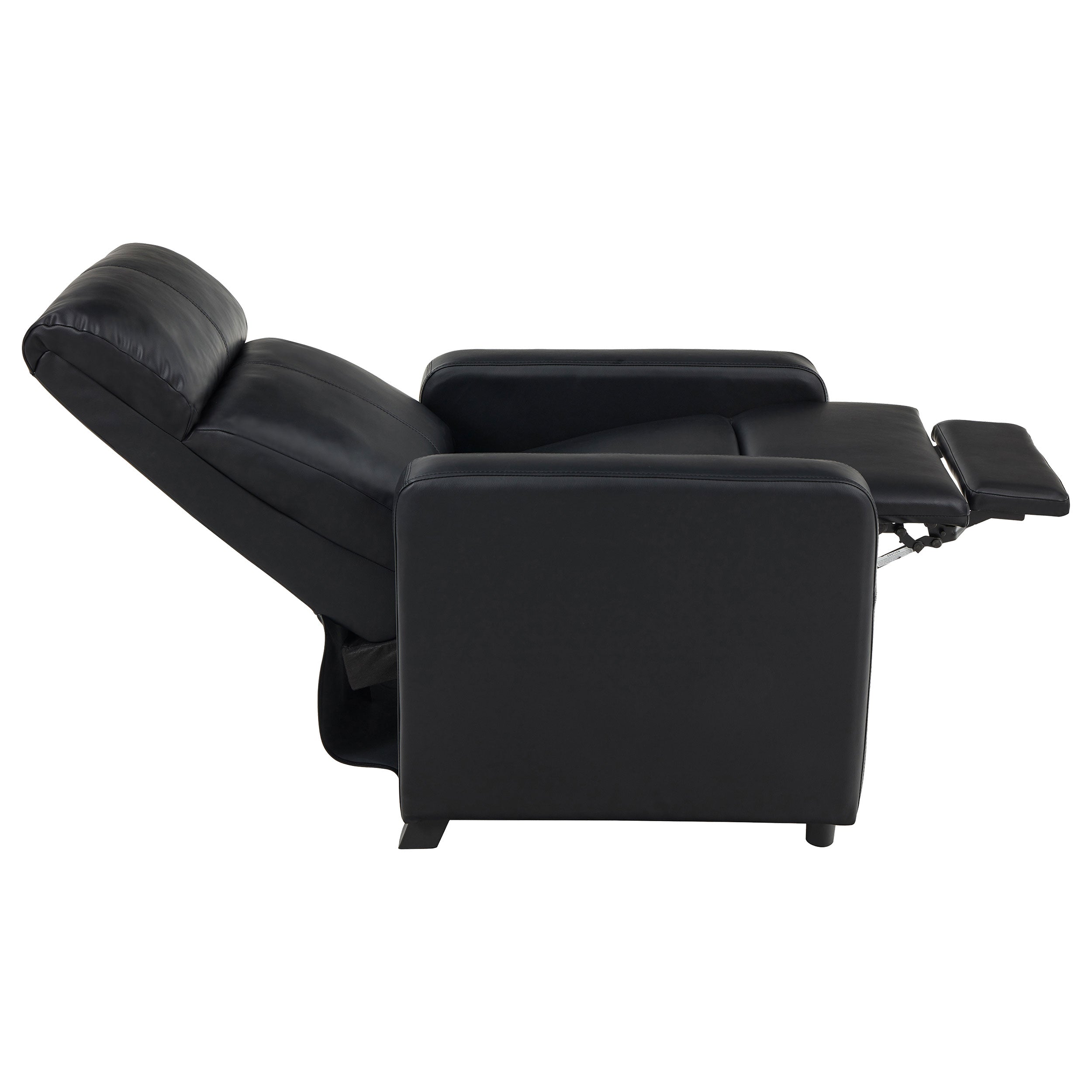Toohey Upholstered Home Theater Push Back Recliner Black-CoasterEveryday