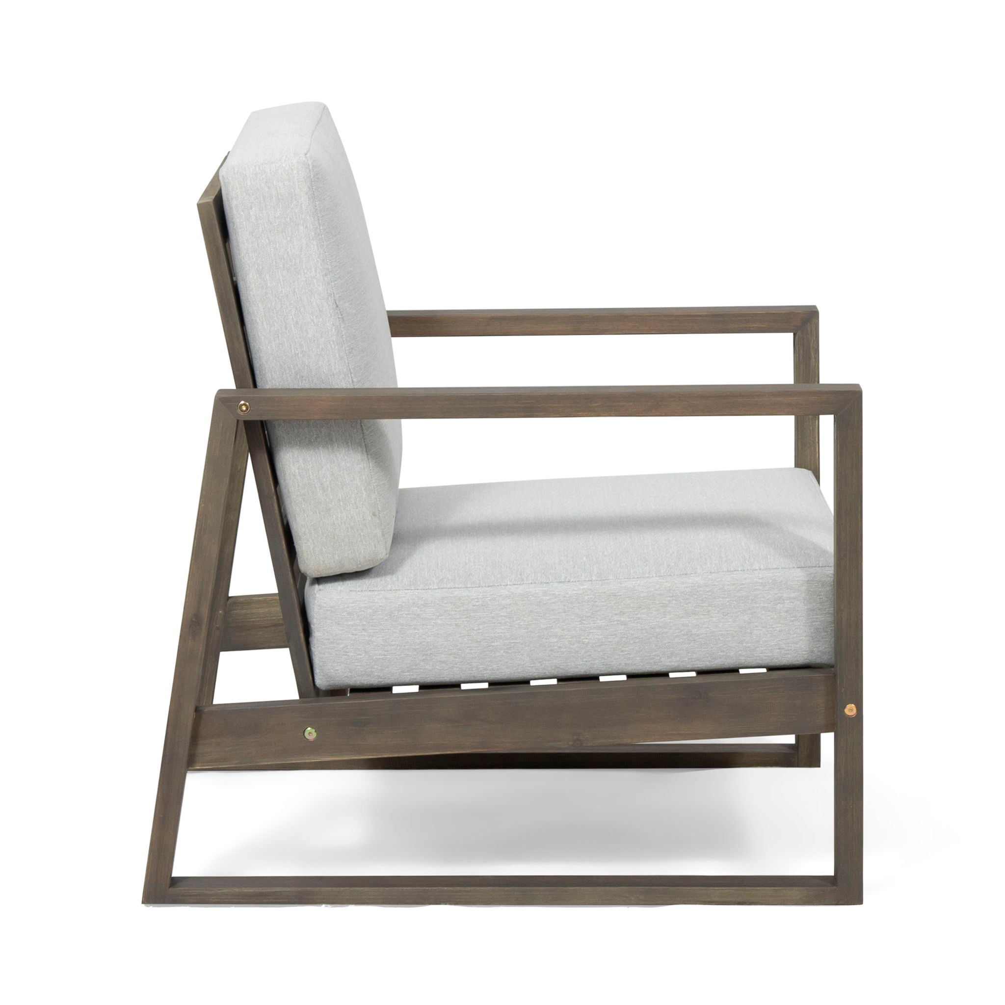 Nexusia - Outdoor Acacia Wood Club Chair With Slat Design
