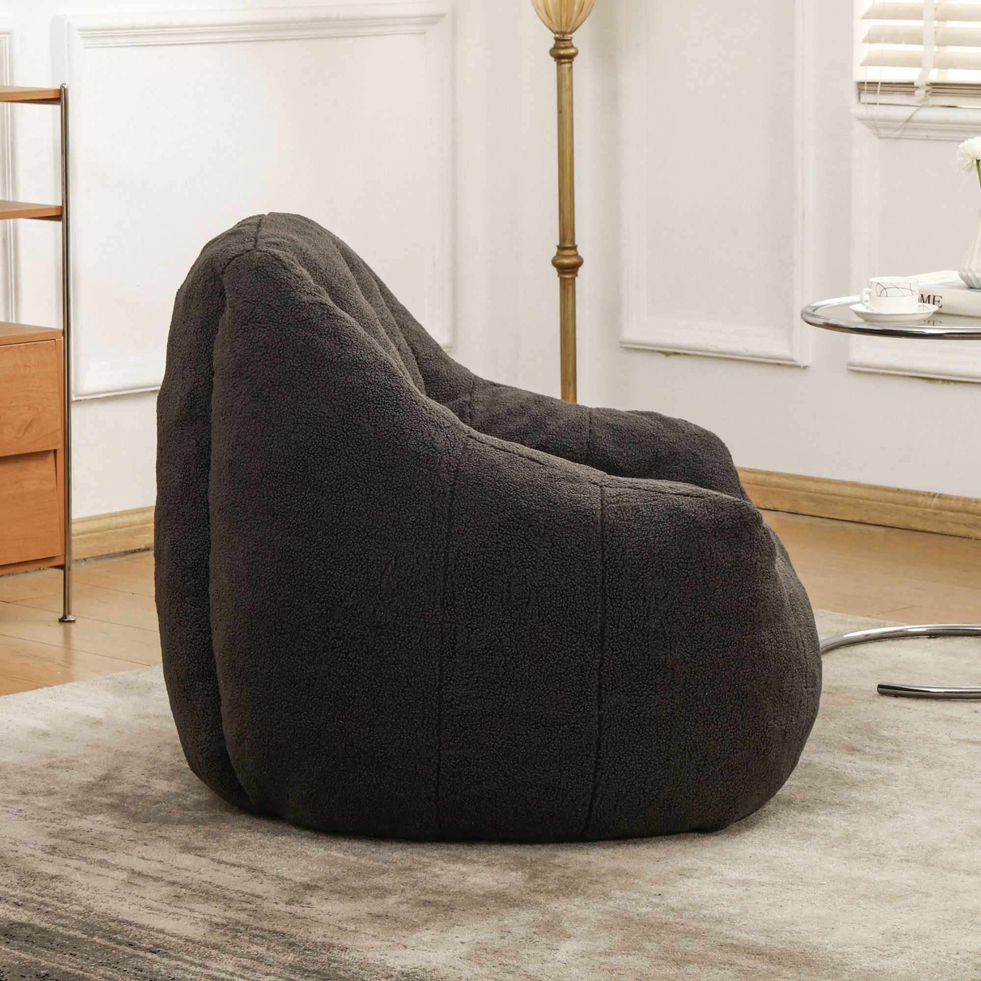 Comfy Bean Bag Chair With Memory Foam Filler, Tufted Soft - Best Buy Furniture