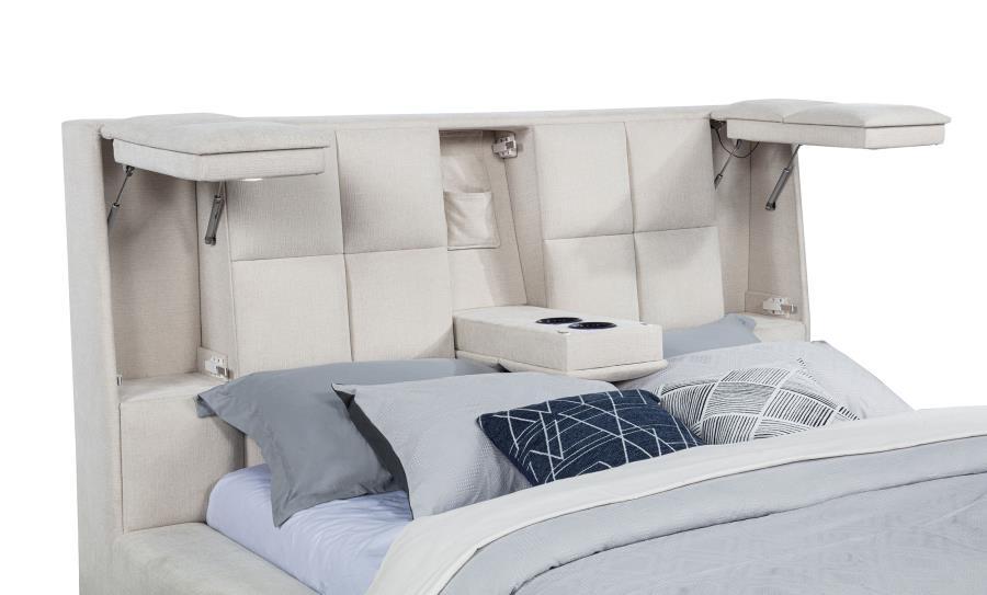 Dreux - Upholstered Panel Platform Bed