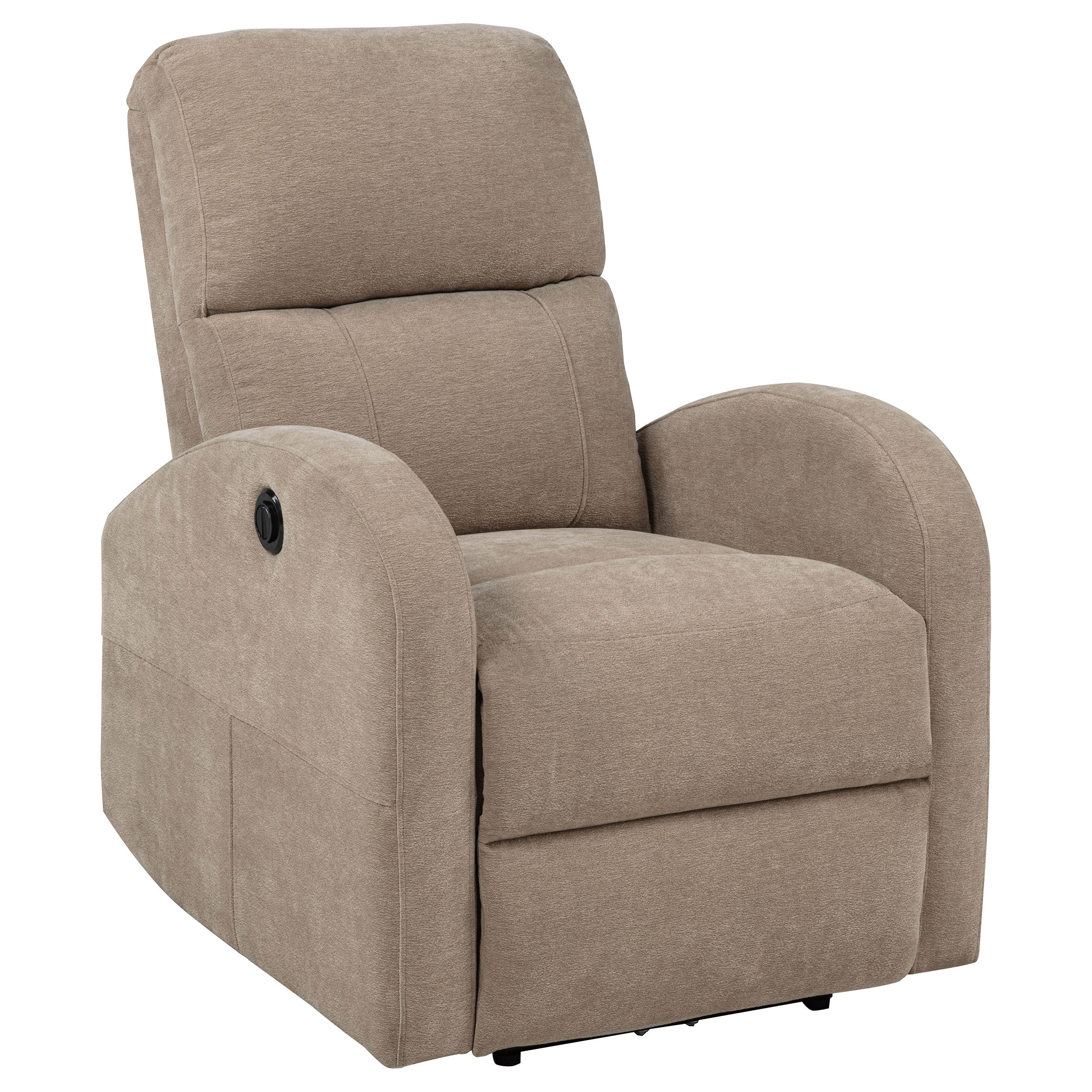 Grant Fabric Upholstered Power Recliner Chair Camel-