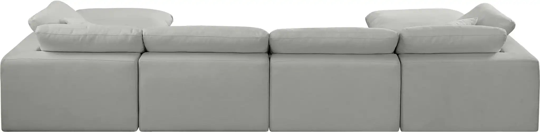 Comfy - 6 Piece Linen Modular Double Chaise Sectional