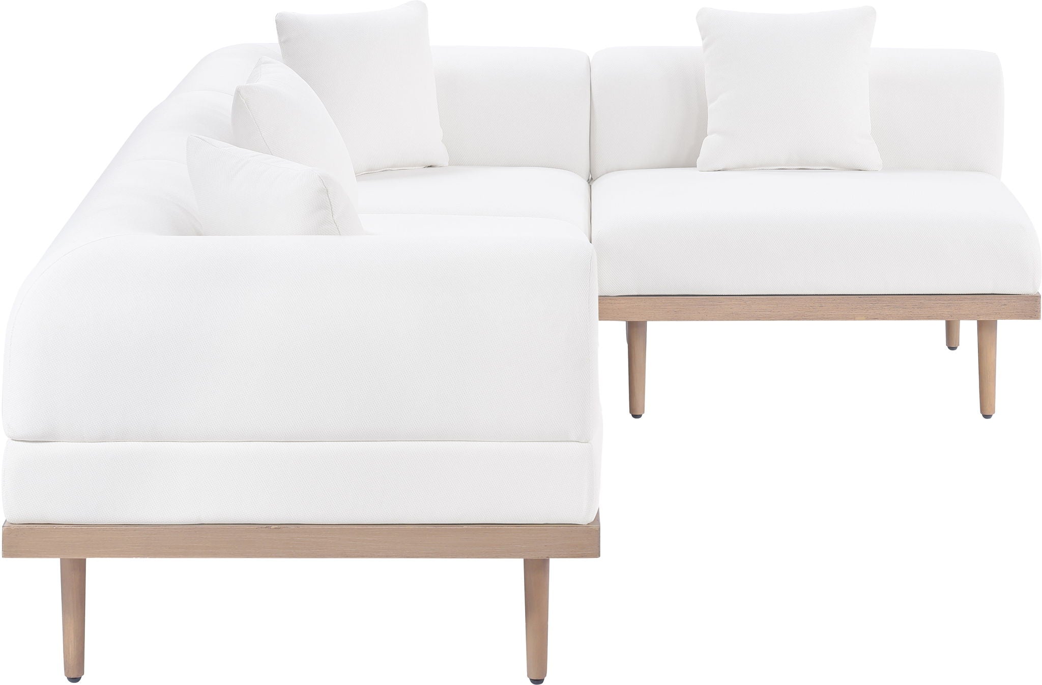 Laguna - 4 Piece 106.5" Upholstered Outdoor Patio Modular Sectional