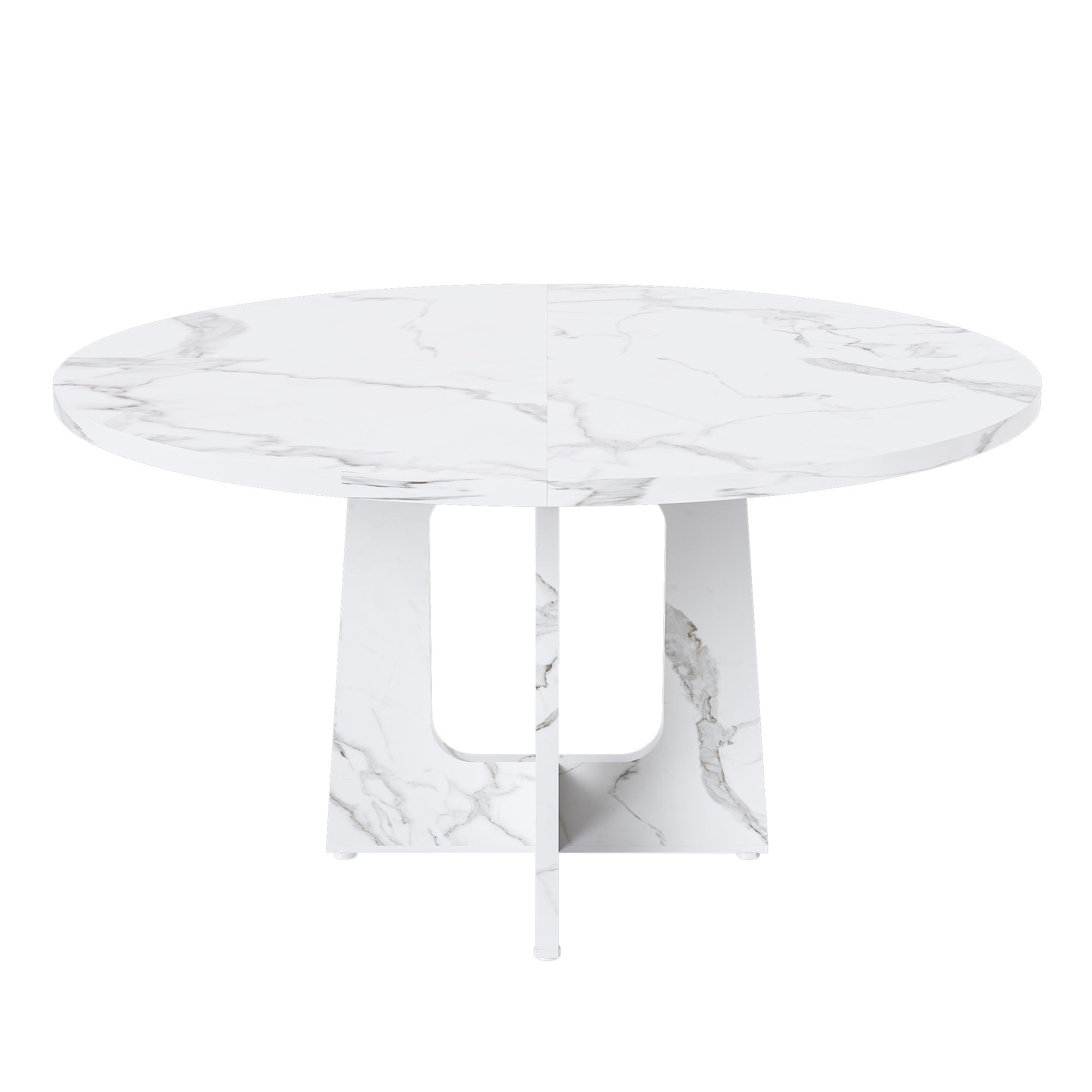 Round Dining Table For 4 - White