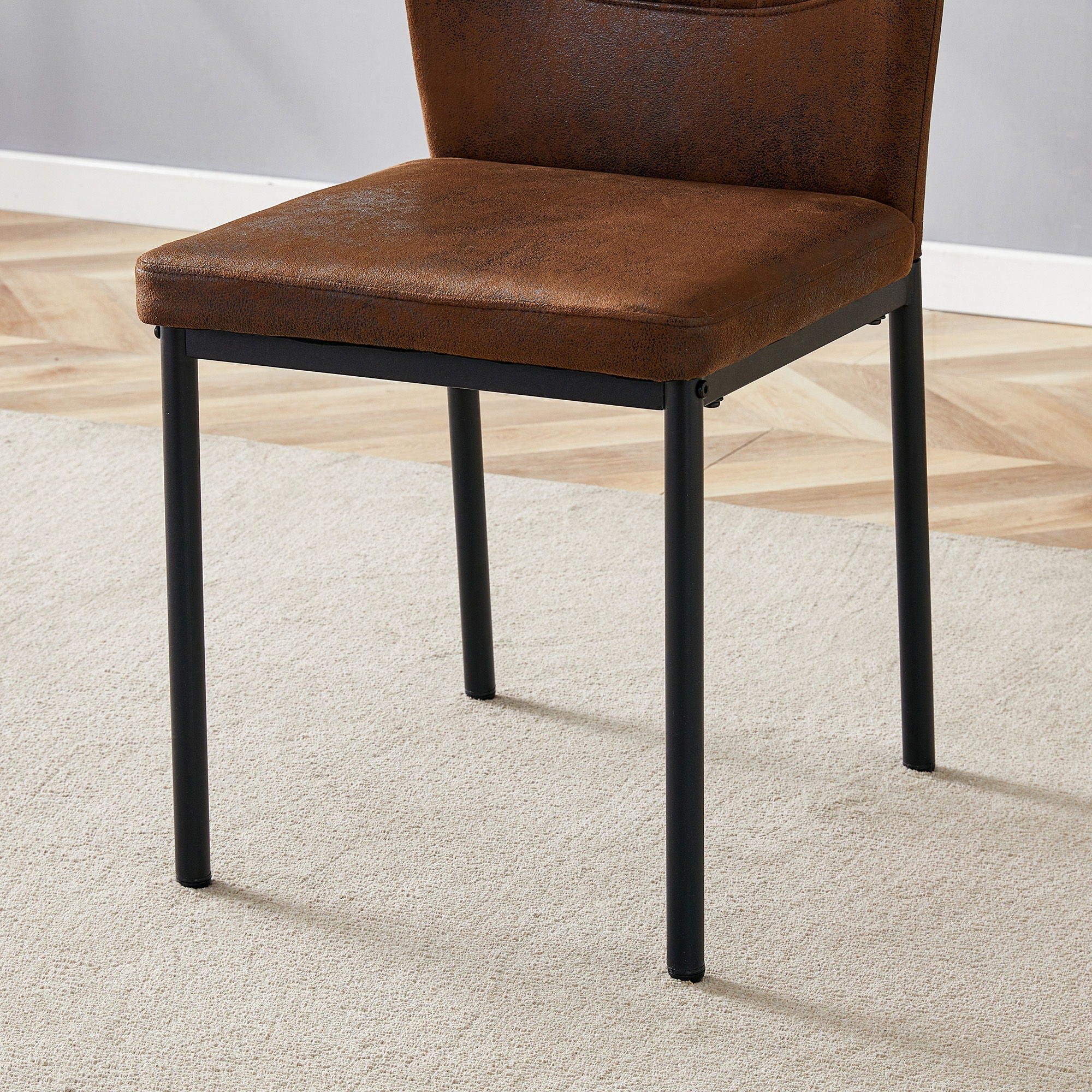 Luxury Simple Chair With Metal Leg