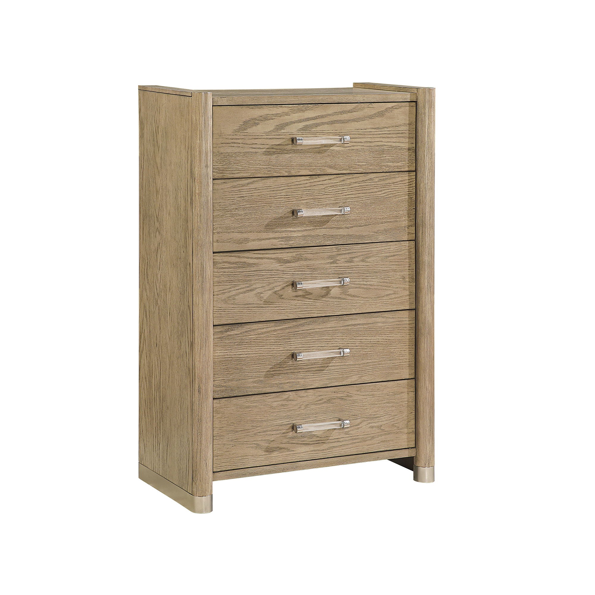 Sarai - 5 Pieces Bedroom Set With Upholstered Headboard