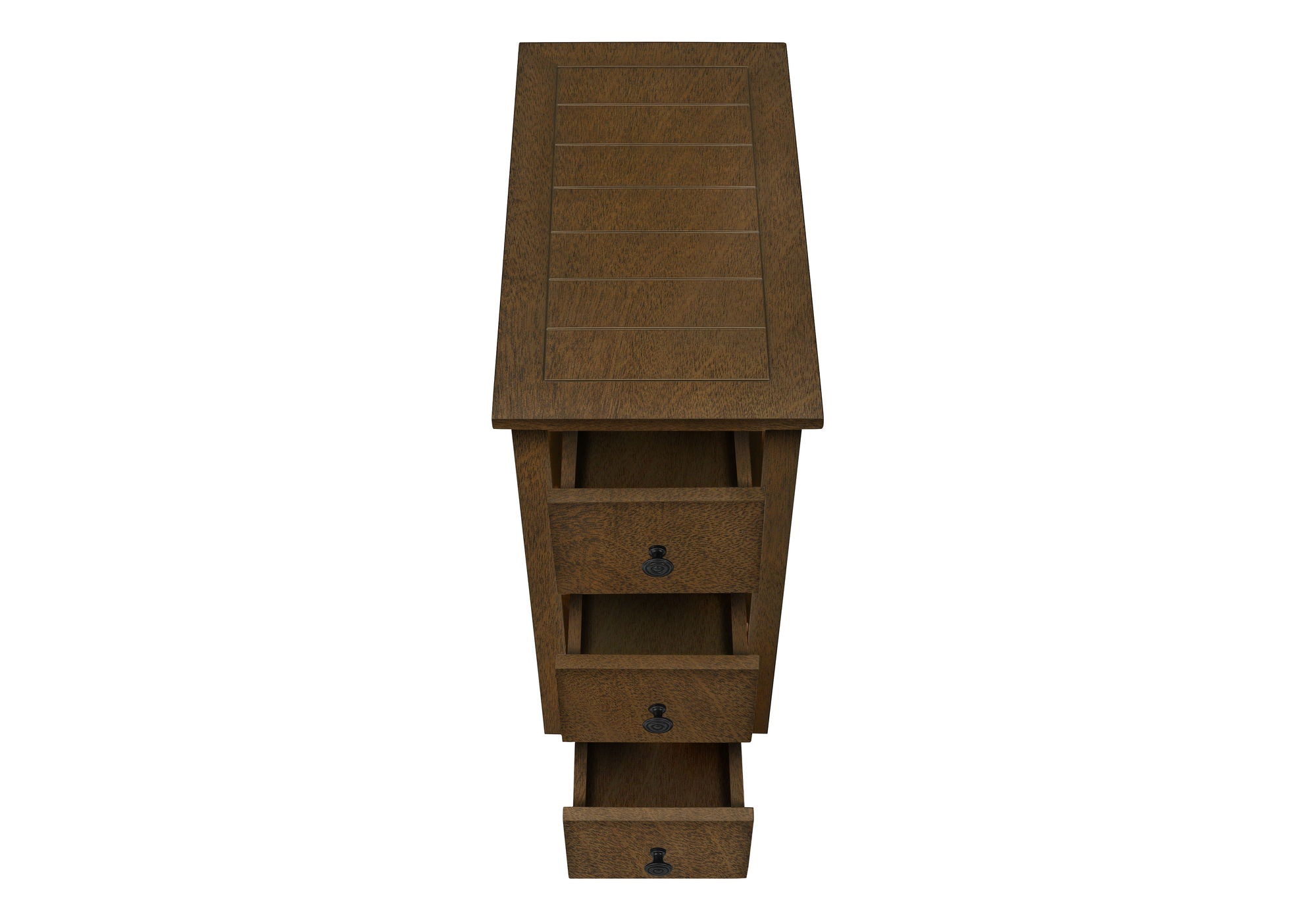 Accent End Table, Storage Drawer, Transitional Design