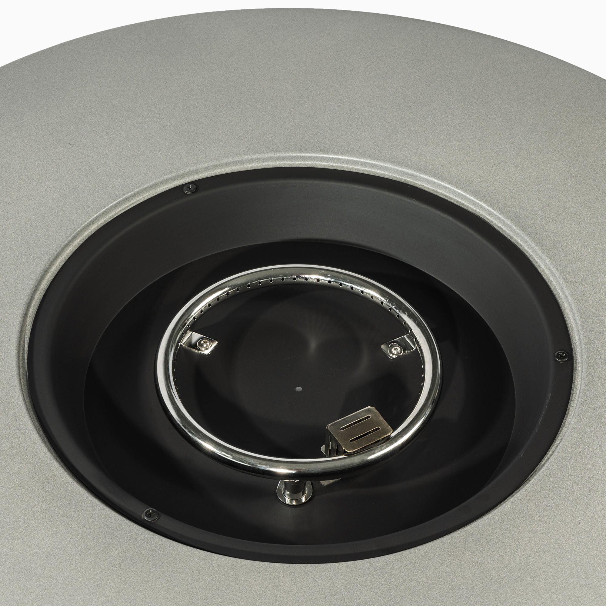 36'' Propane Gas Fire Pit Table - Grey Steel