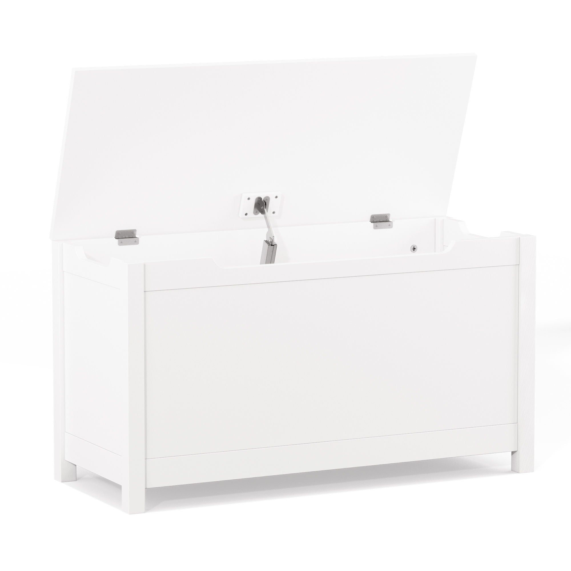 Toy Box Storage With Safety Hinged Lid