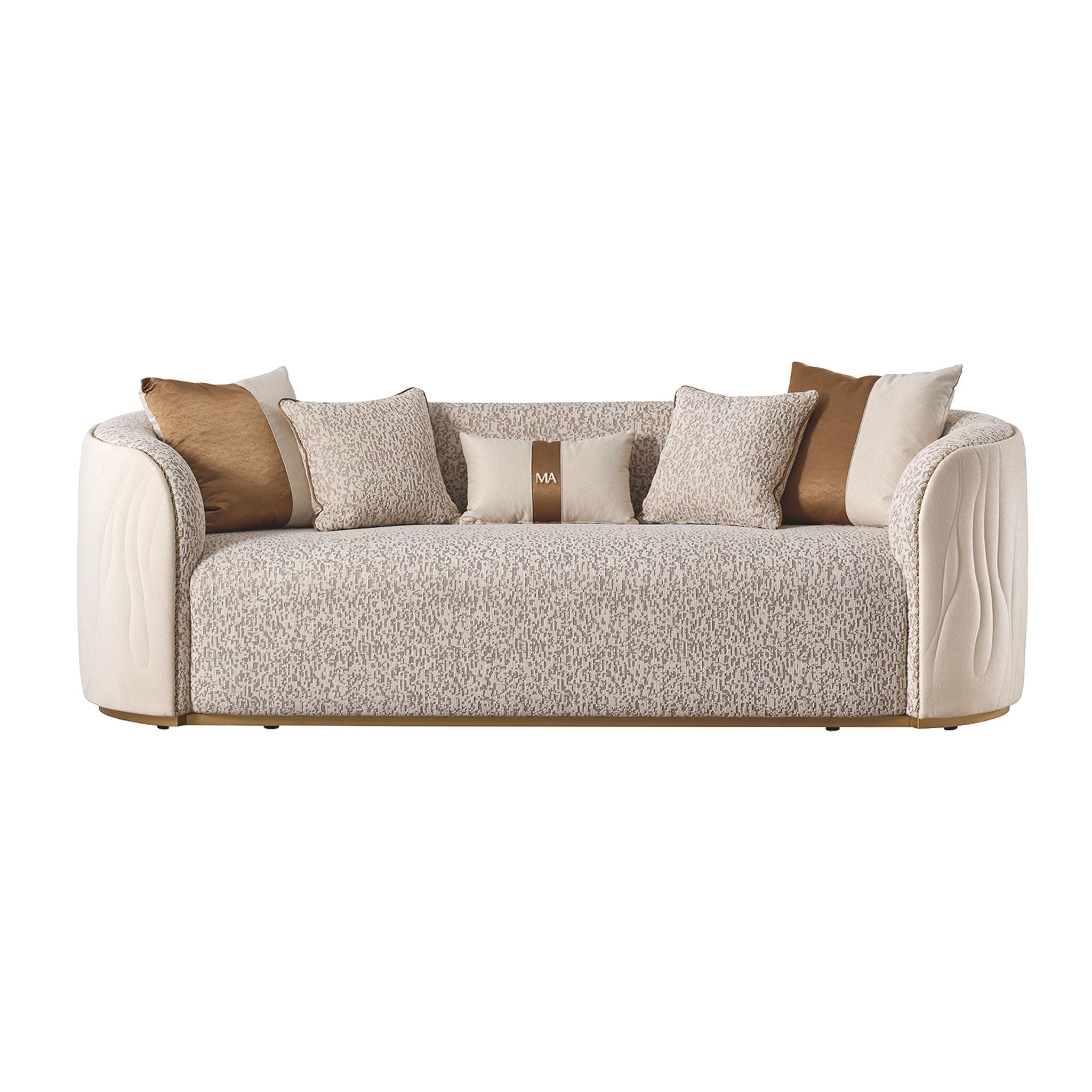 Gineverra - Sofa - Biscotti / Ivory Gold