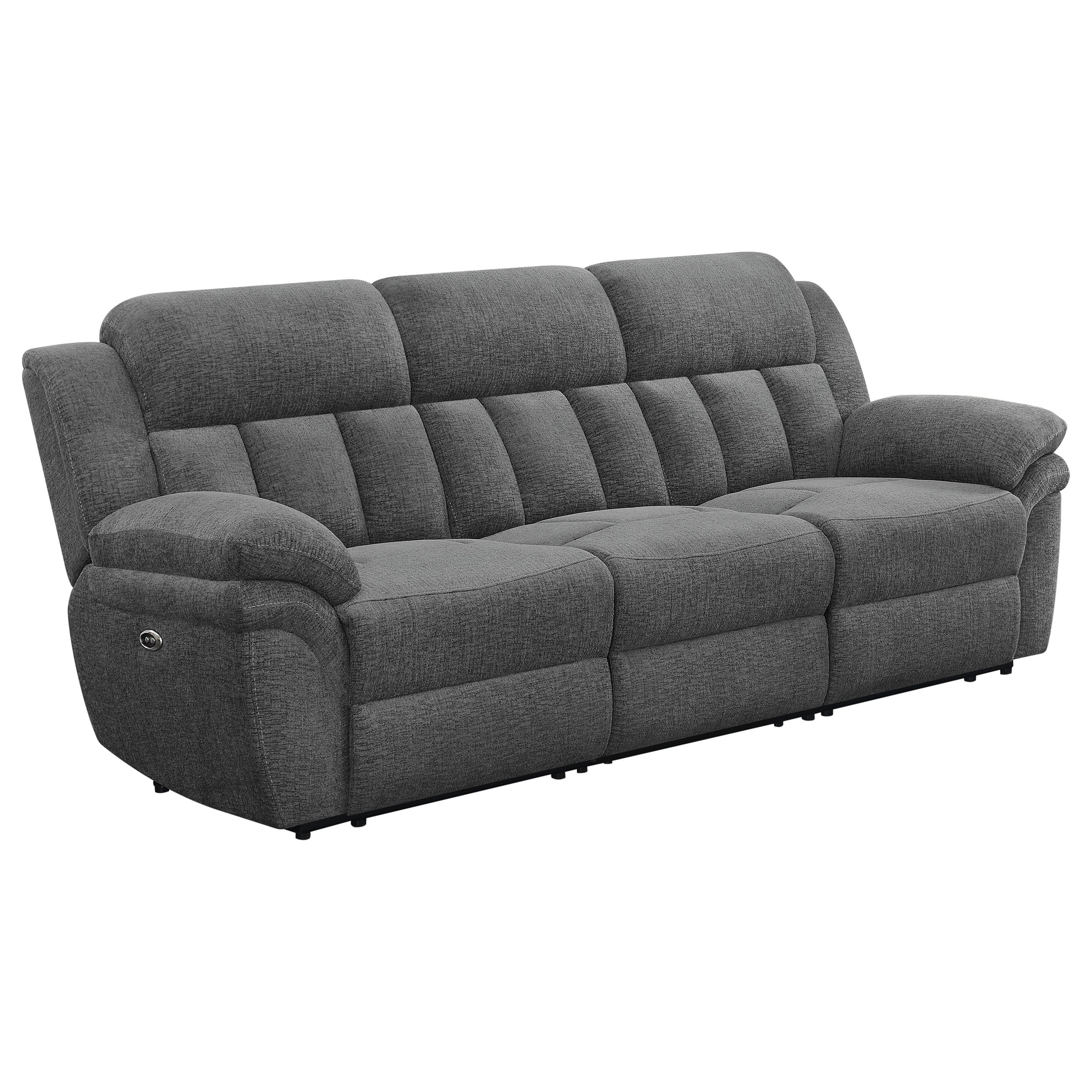 Bahrain Upholstered Power Sofa Charcoal-CoasterEssence