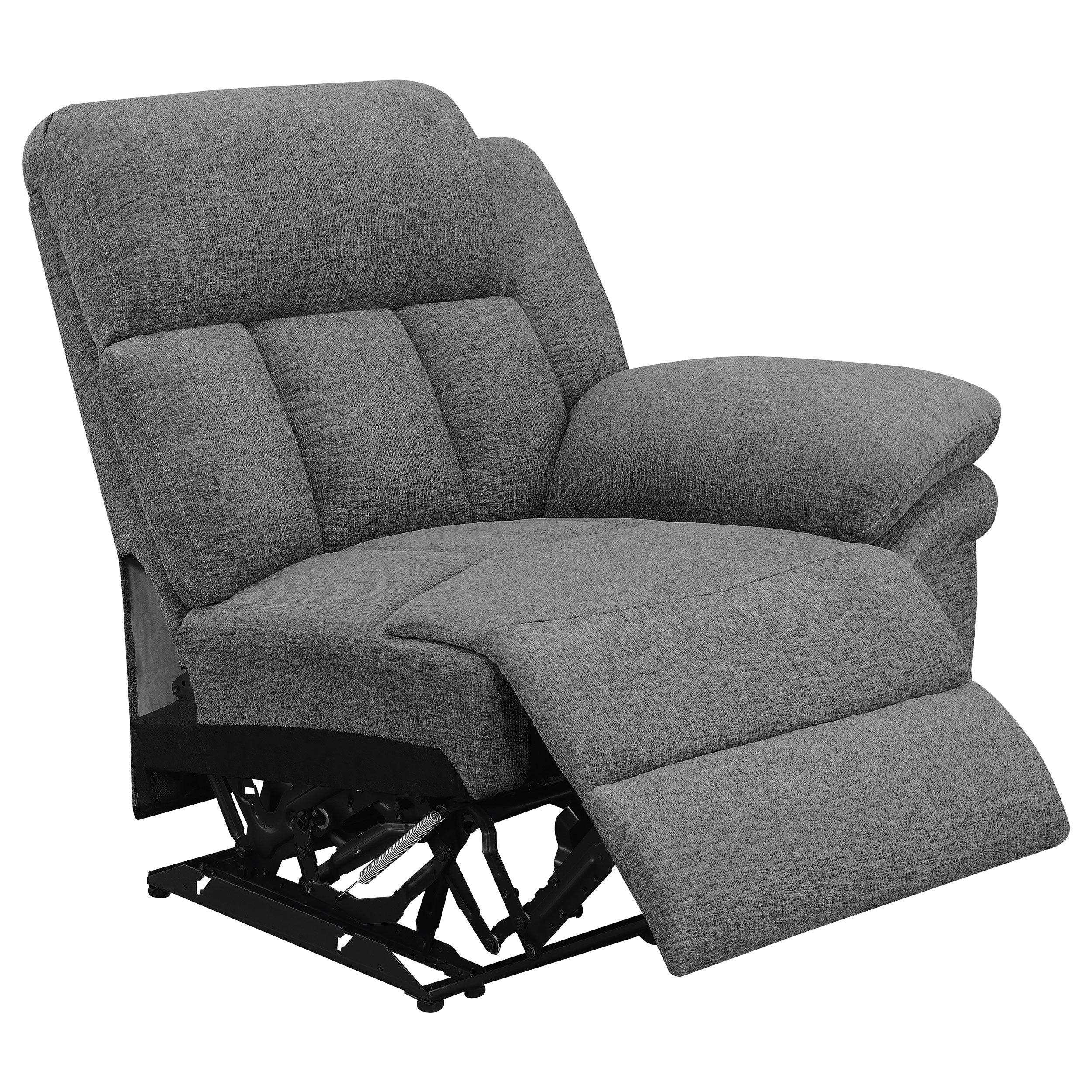 Bahrain Upholstered Motion Sofa Charcoal-CoasterEssence