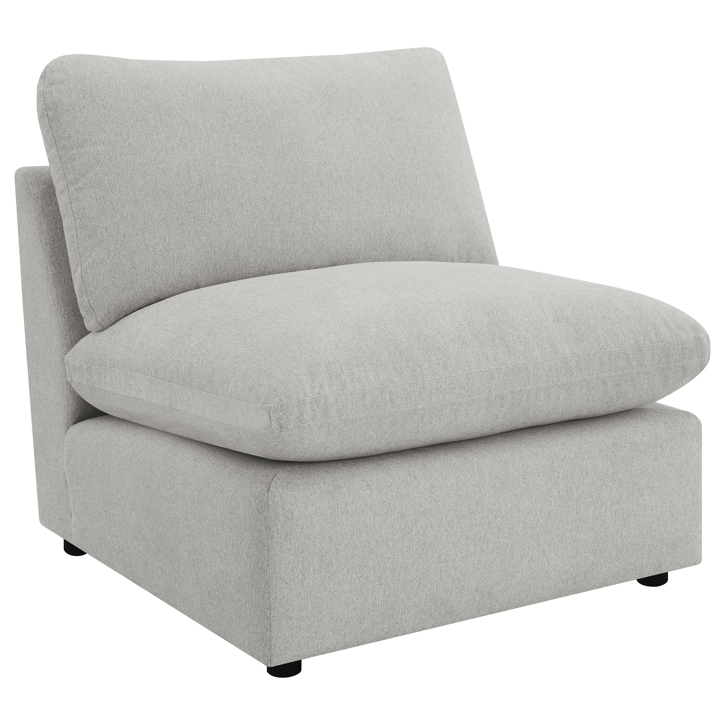 Collins Modular Armless Chair Grey-