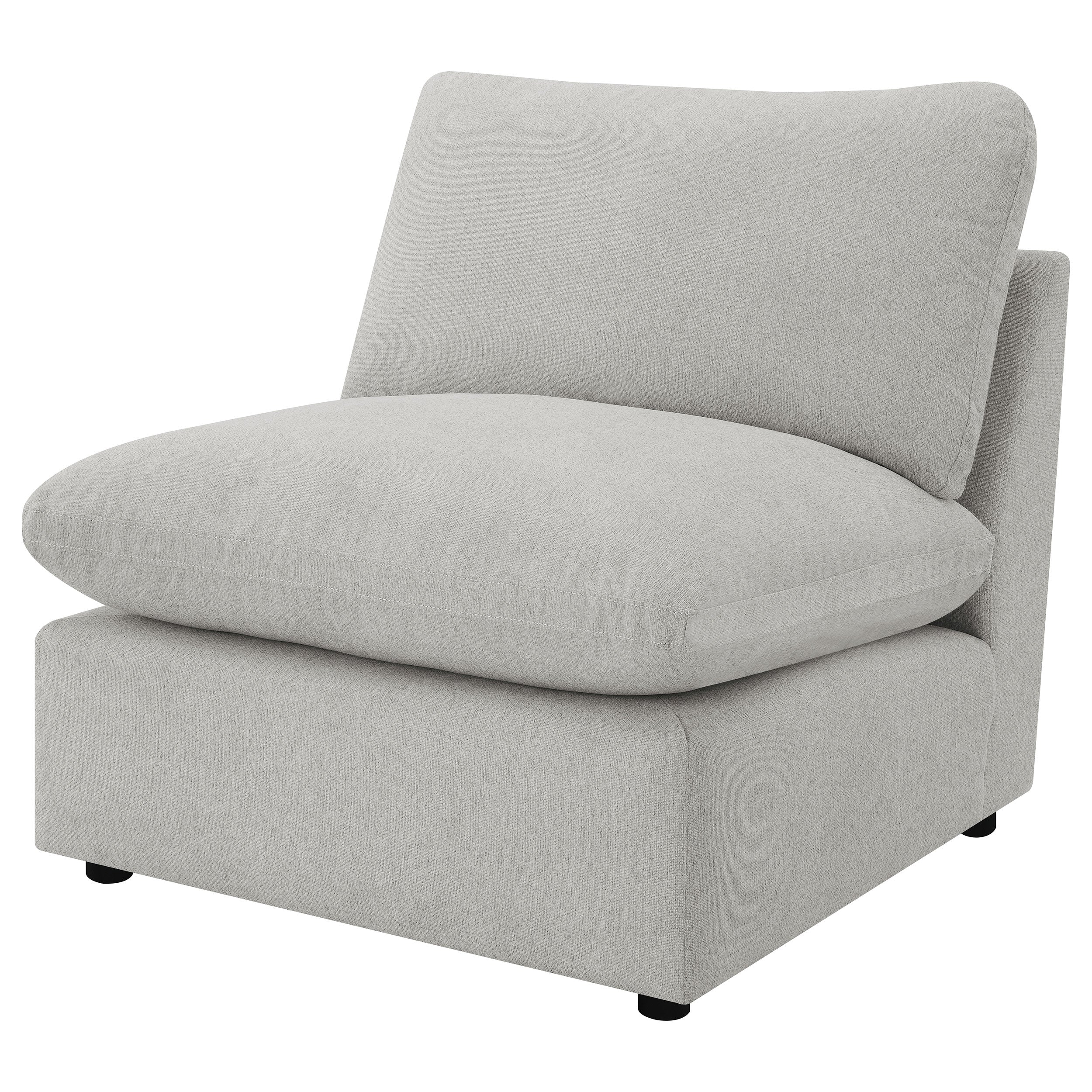 Collins Modular Armless Chair Grey-