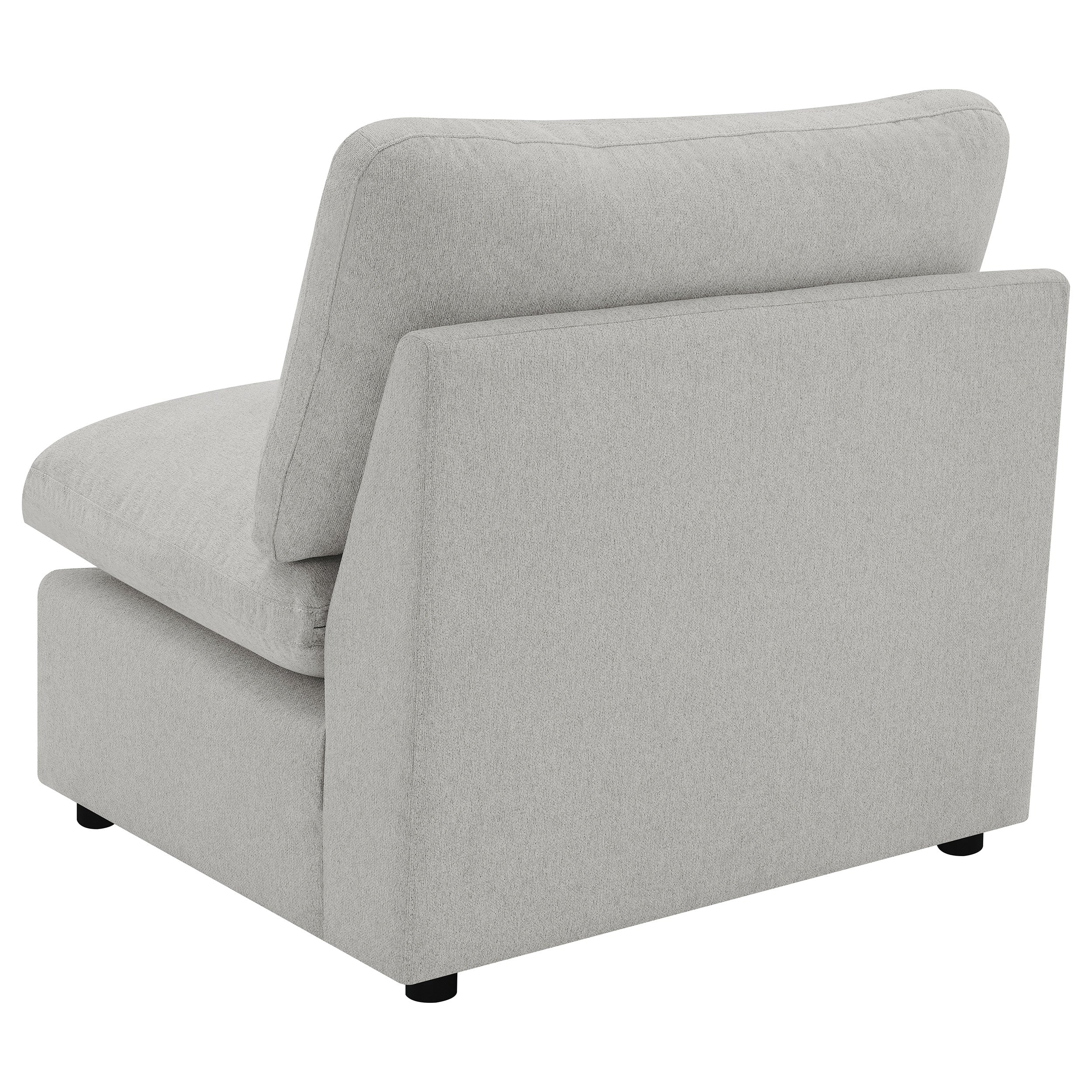 Collins Modular Armless Chair Grey-