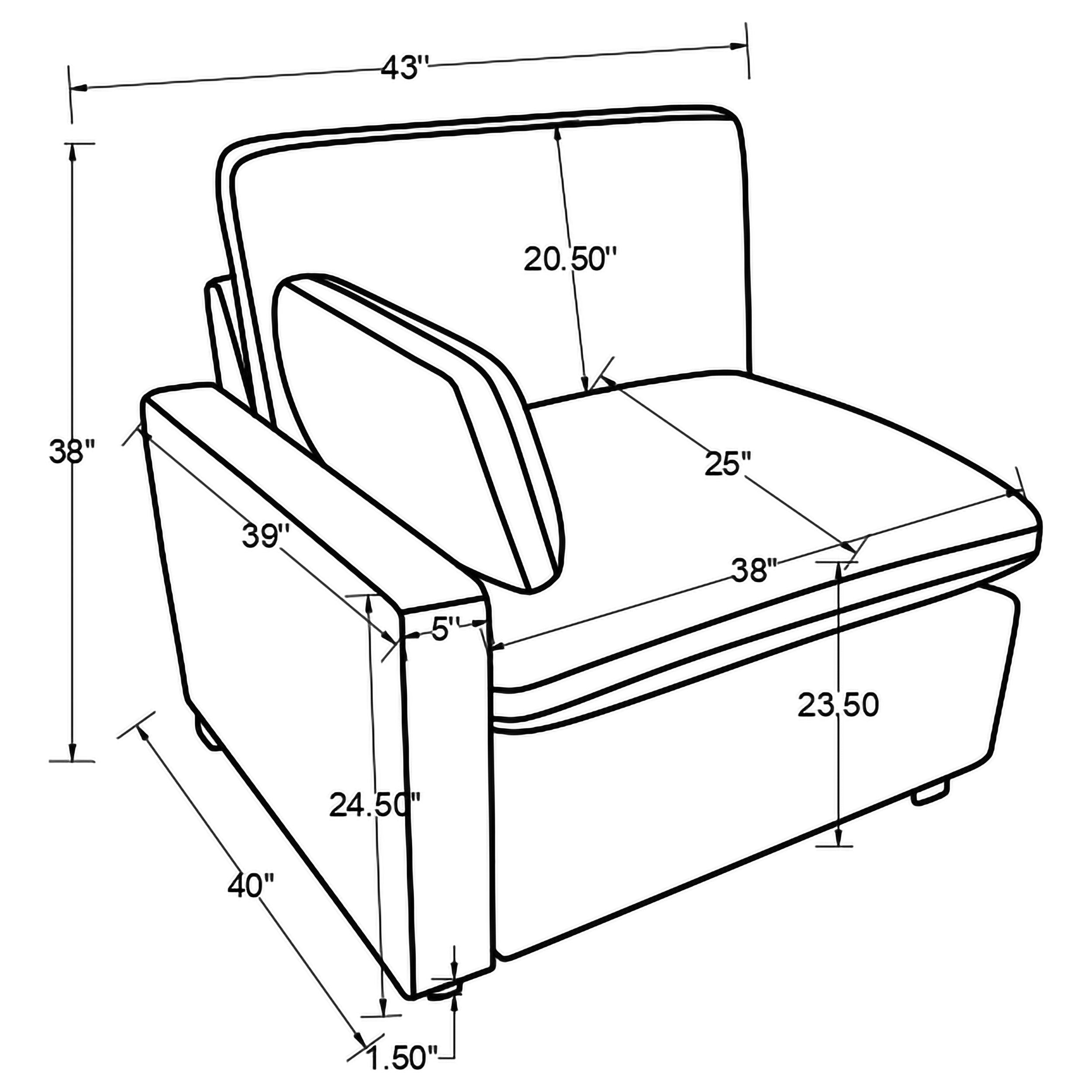 Collins Modular LAF Power Recliner Grey-