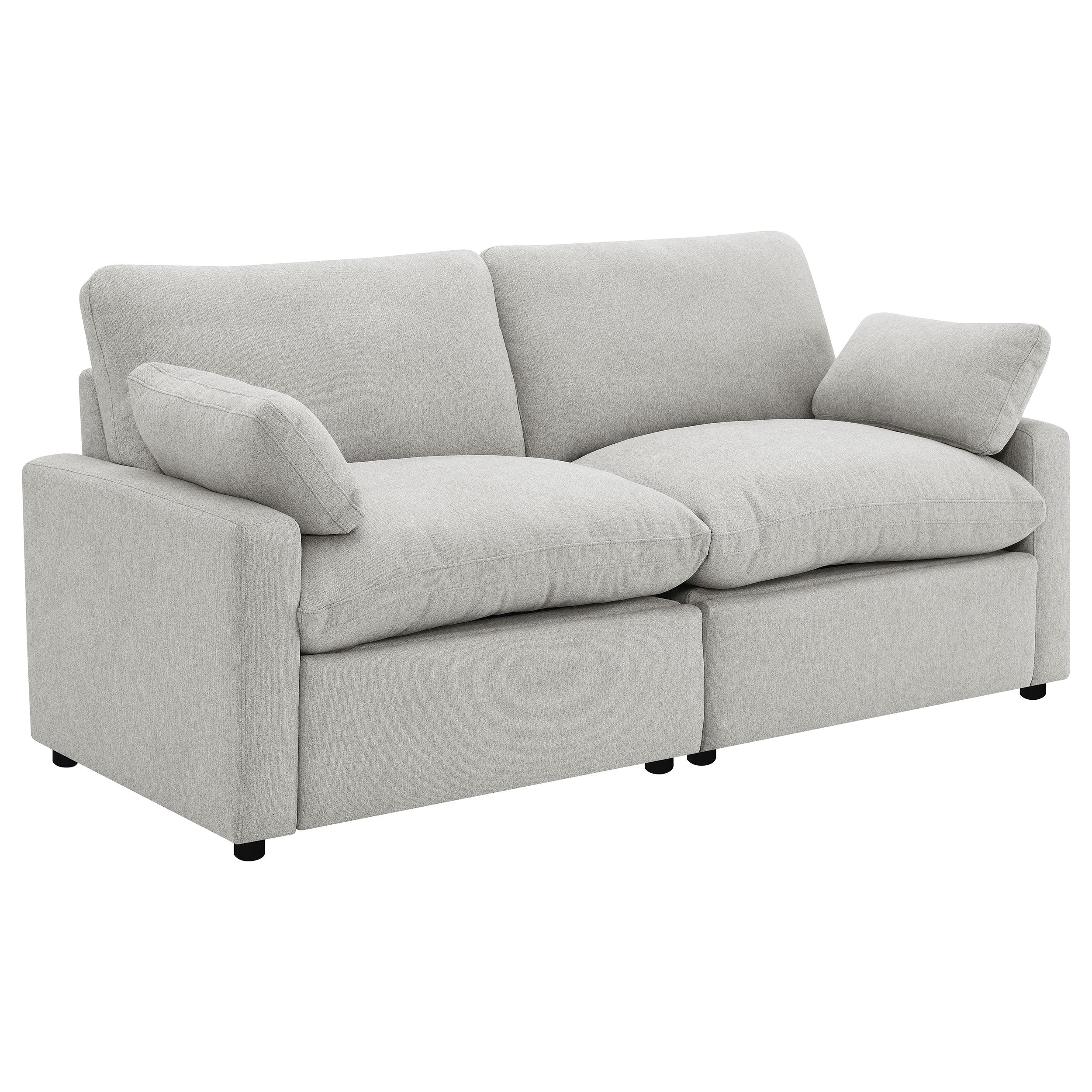 Collins Modular Power Loveseat Grey-