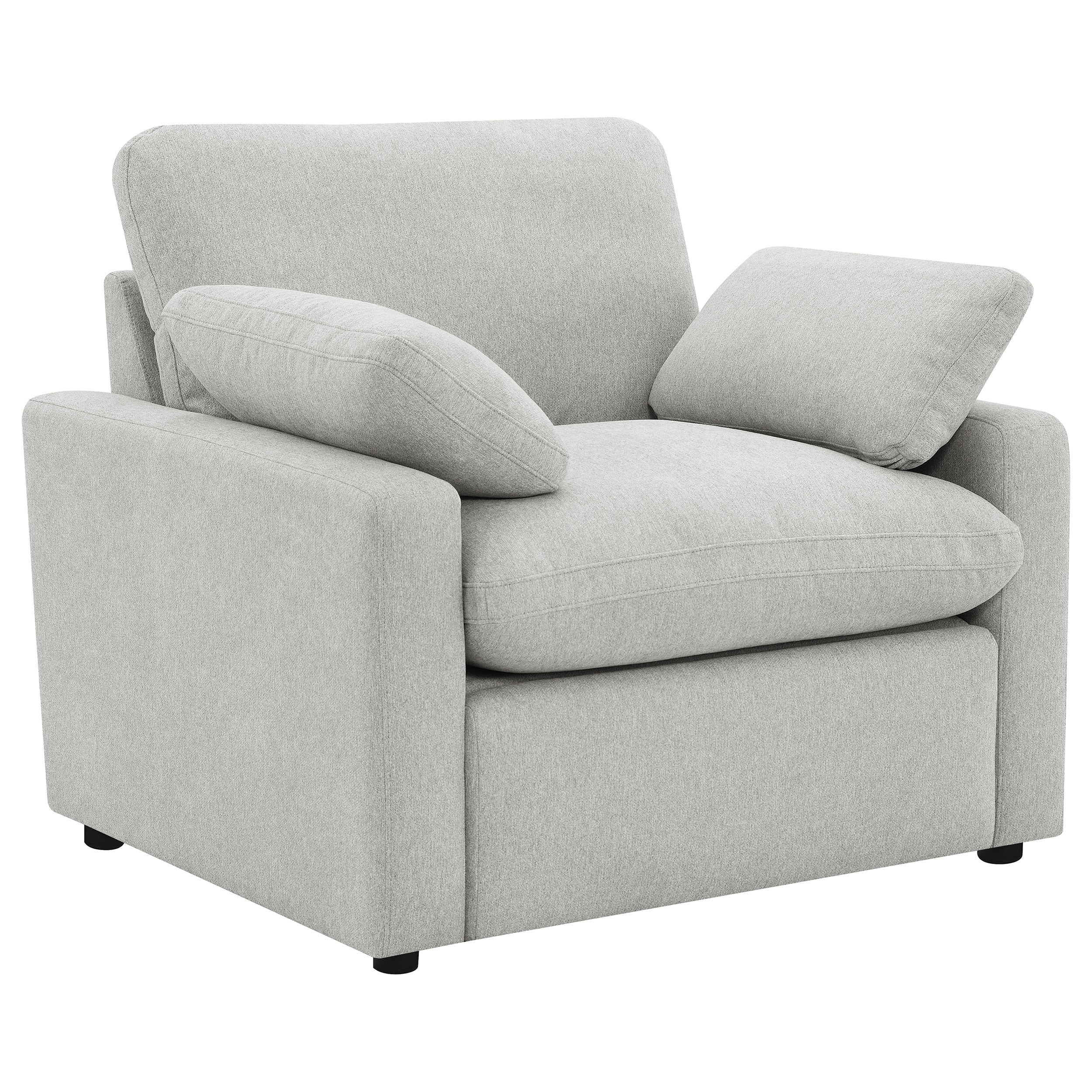 Collins Upholstered Power Recliner Chair Grey-
