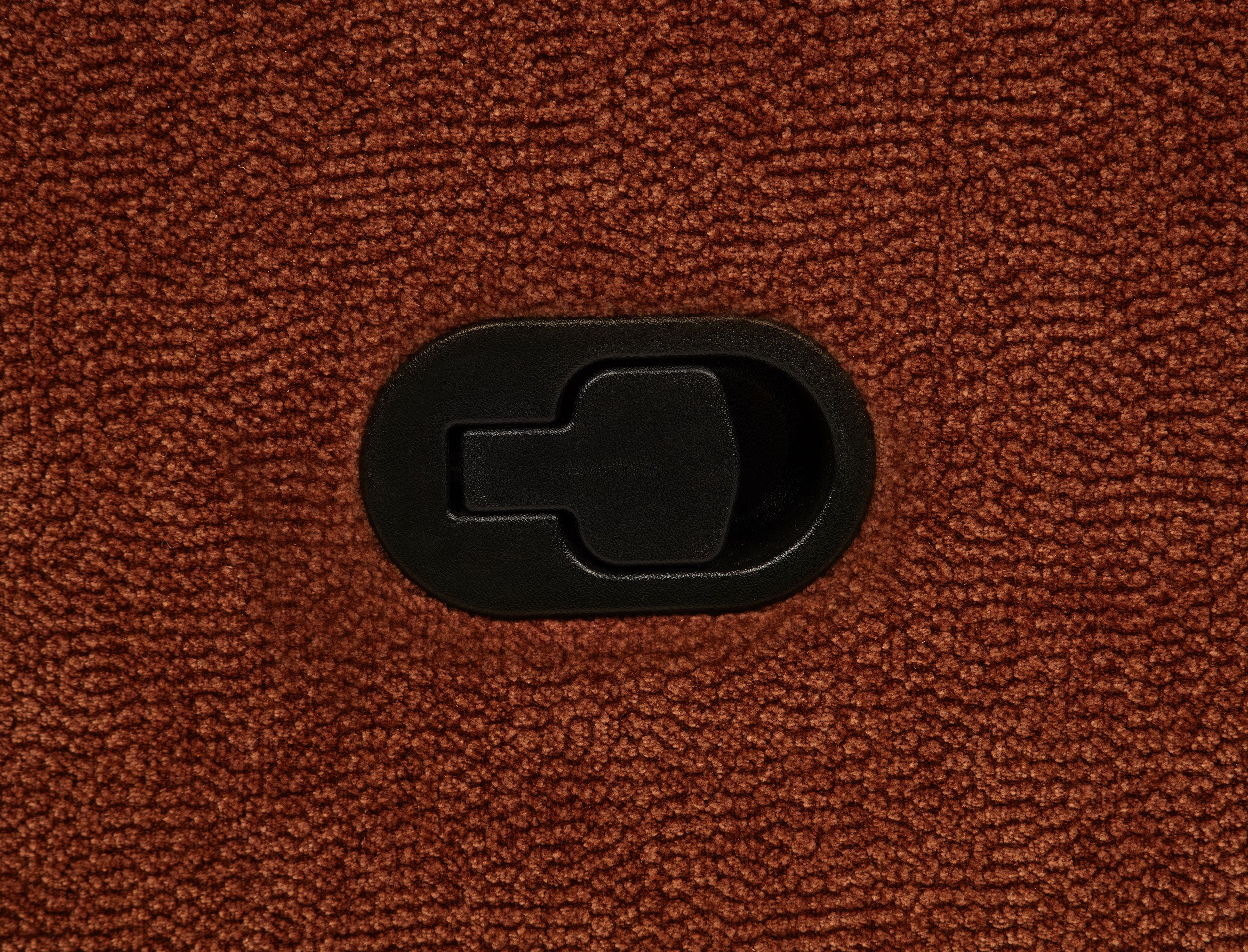 Navarro Chenille Upholstered Glider Recliner Burnt Orange-