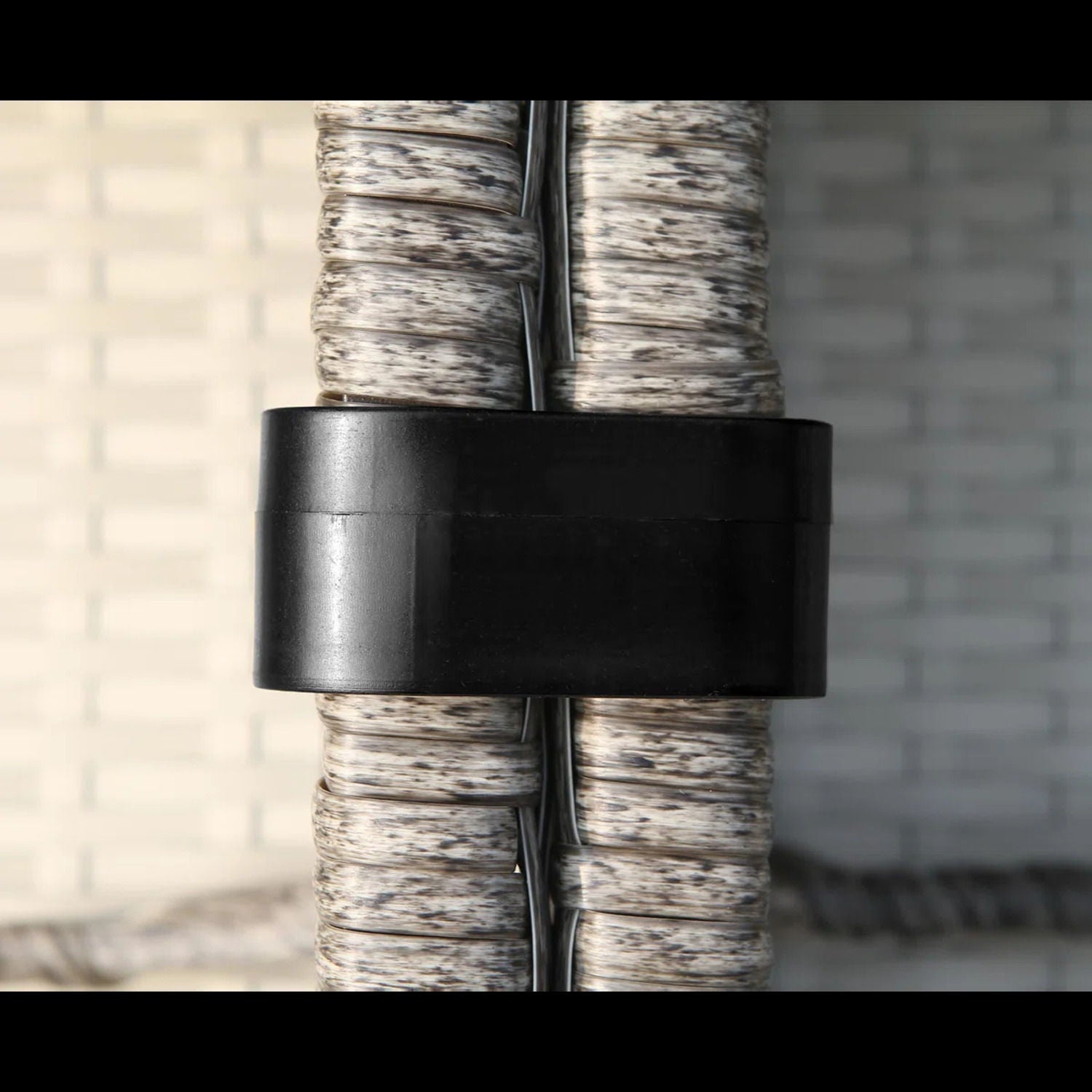 Modern Patio Wicker Loveseat With Cushions