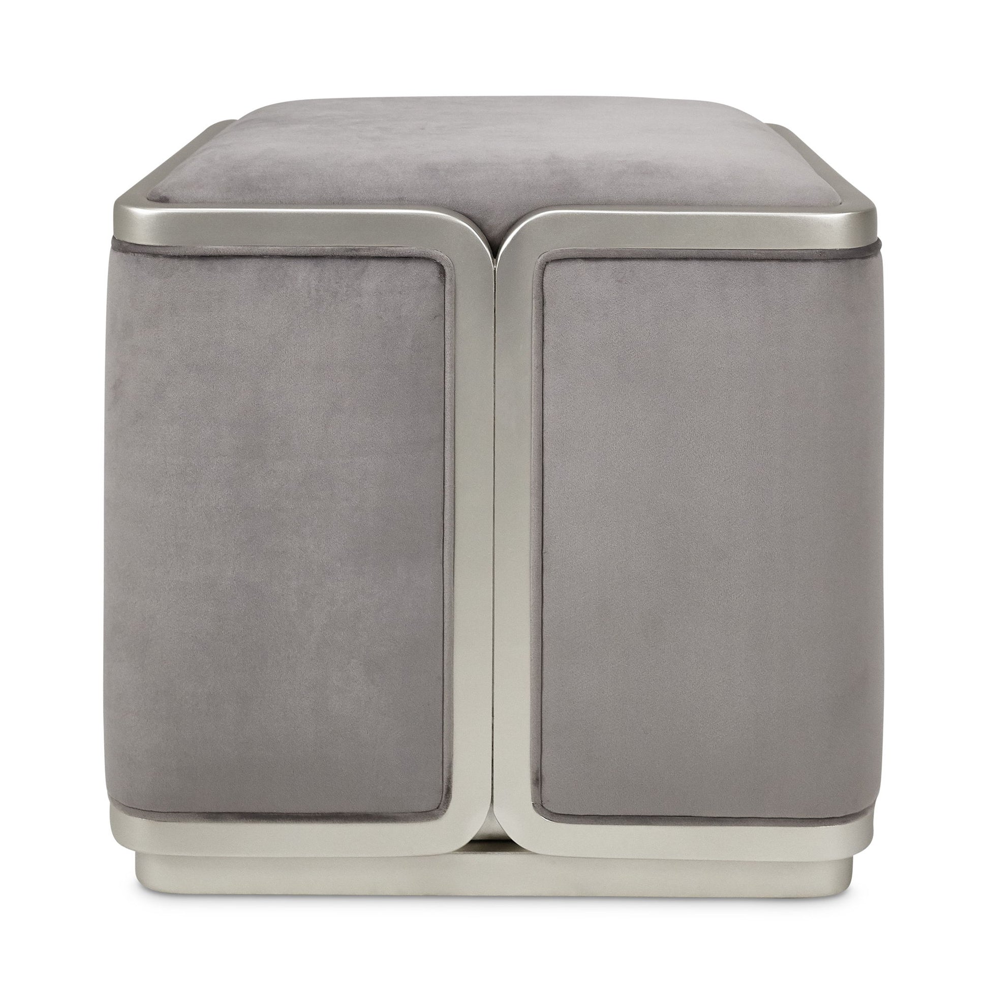 Linea - Ottoman - Gray Pearl / SilverMist - Best Buy Furniture