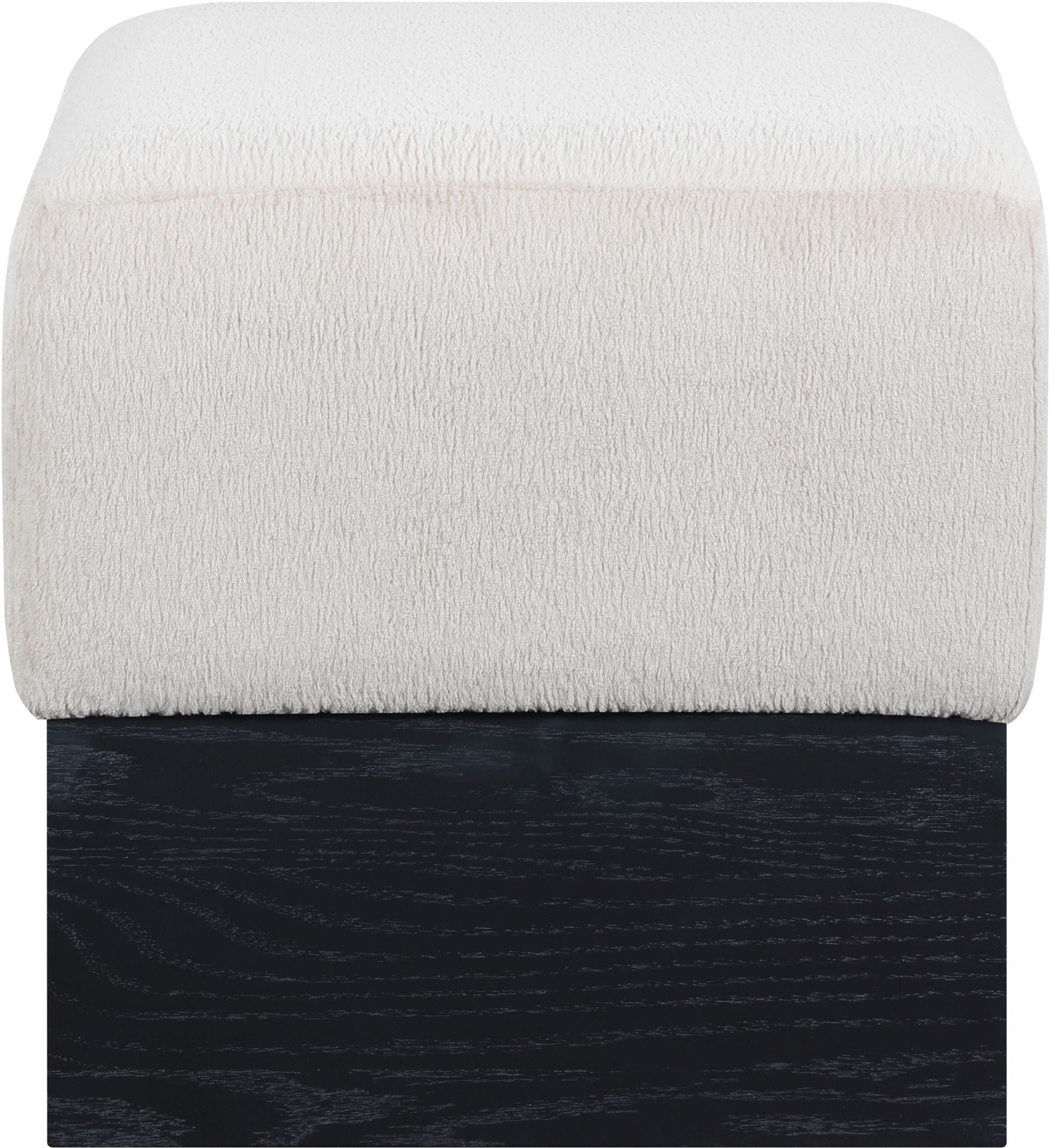 Havre - Ottoman / Stool With Black Base