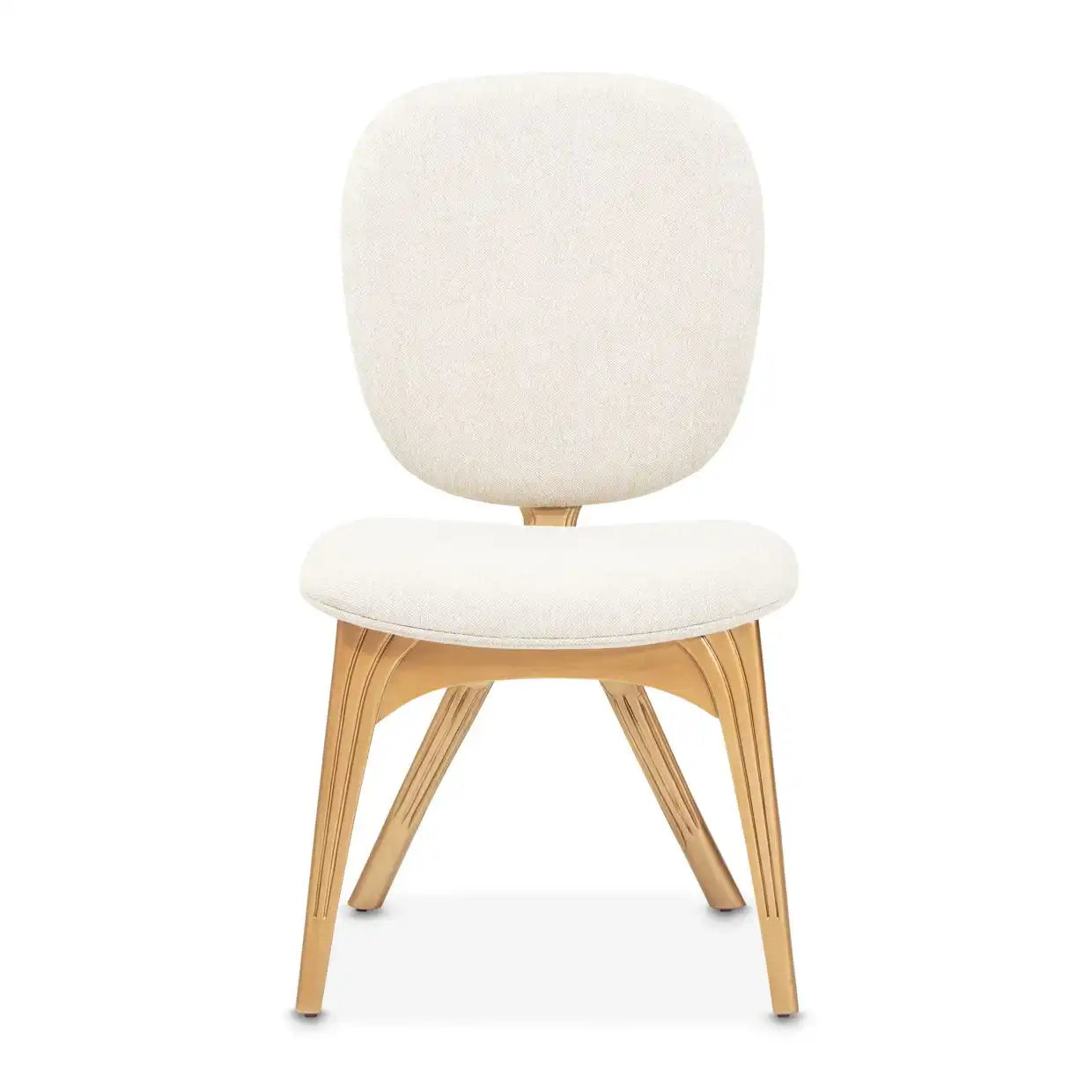 Camellia Field - Vanity Chair - Linen / Antique Gold