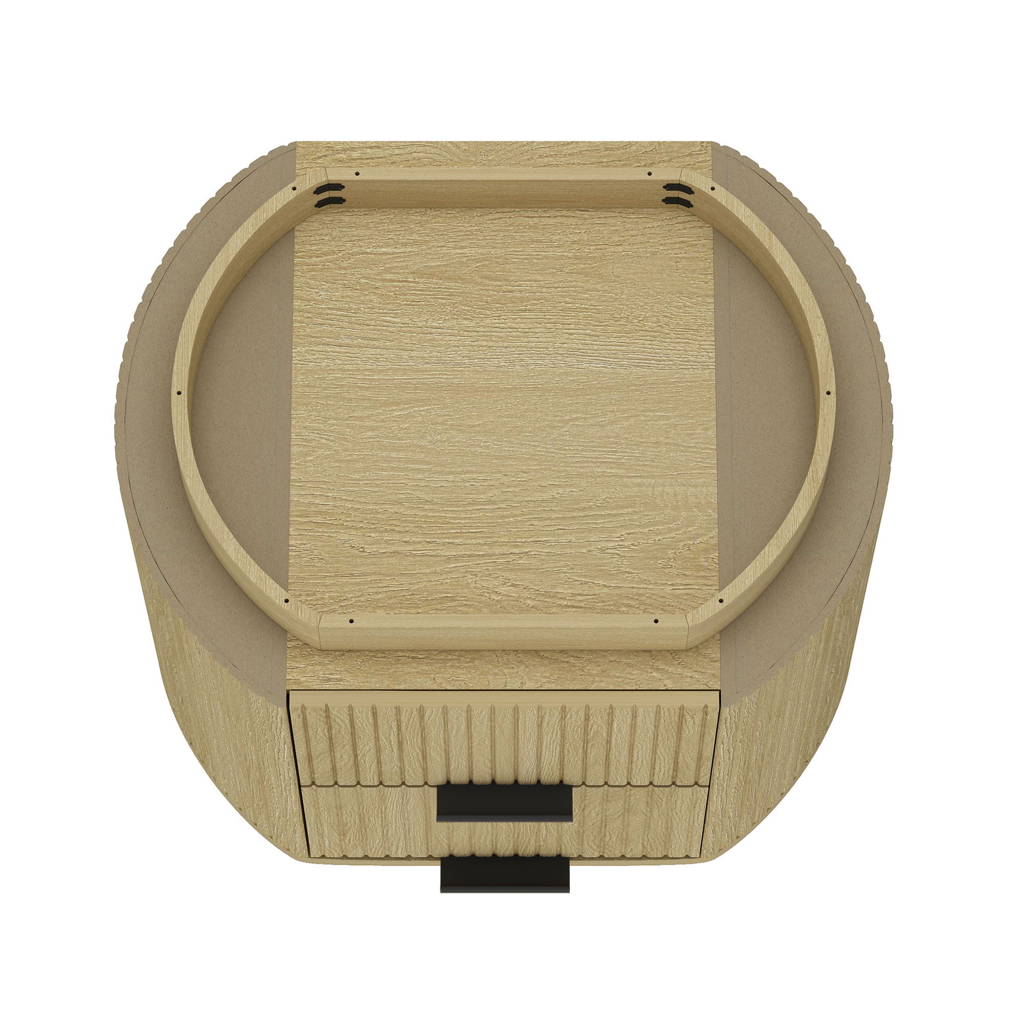 Olivia - Nightstand With 2 Drawers - Oak