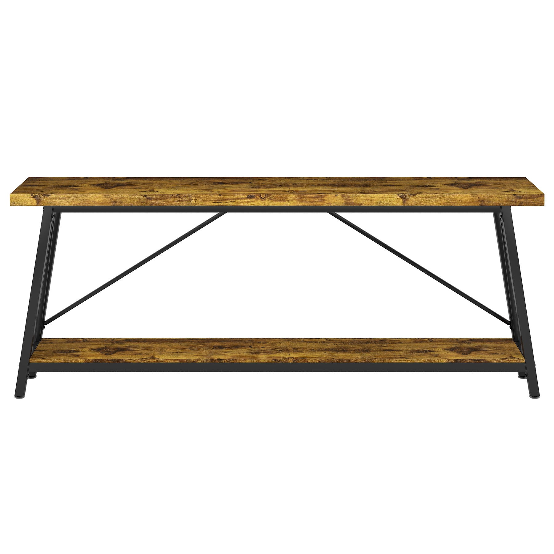 Extra Long Sofa Table For Hallway, Entryway & Living Room - Rustic Brown