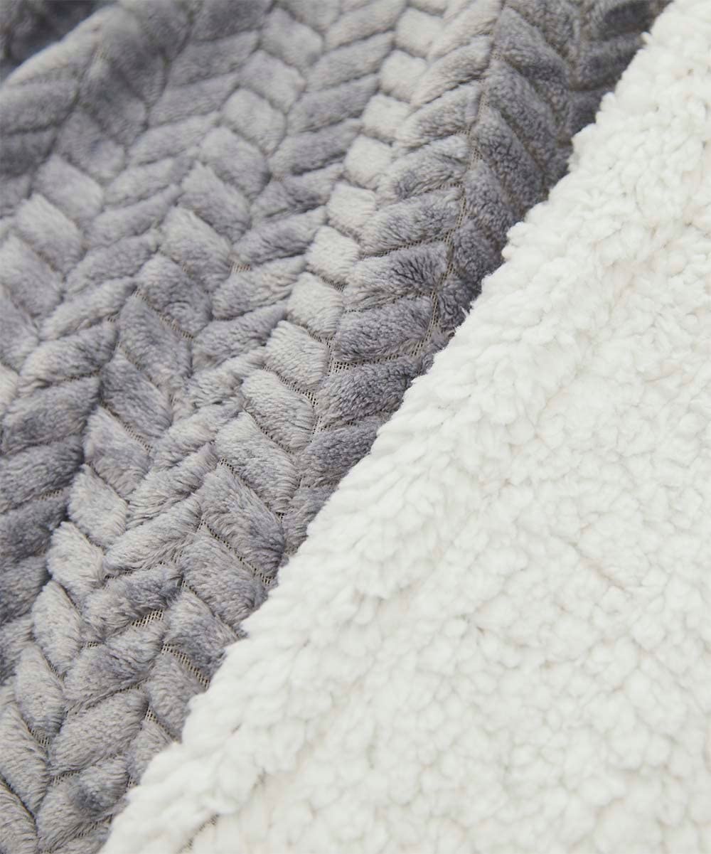 Decor&More HomeEssentials Ultra Lush Heavy Sherpa Throw Blanket (50" x 60") - Best Buy Furniture