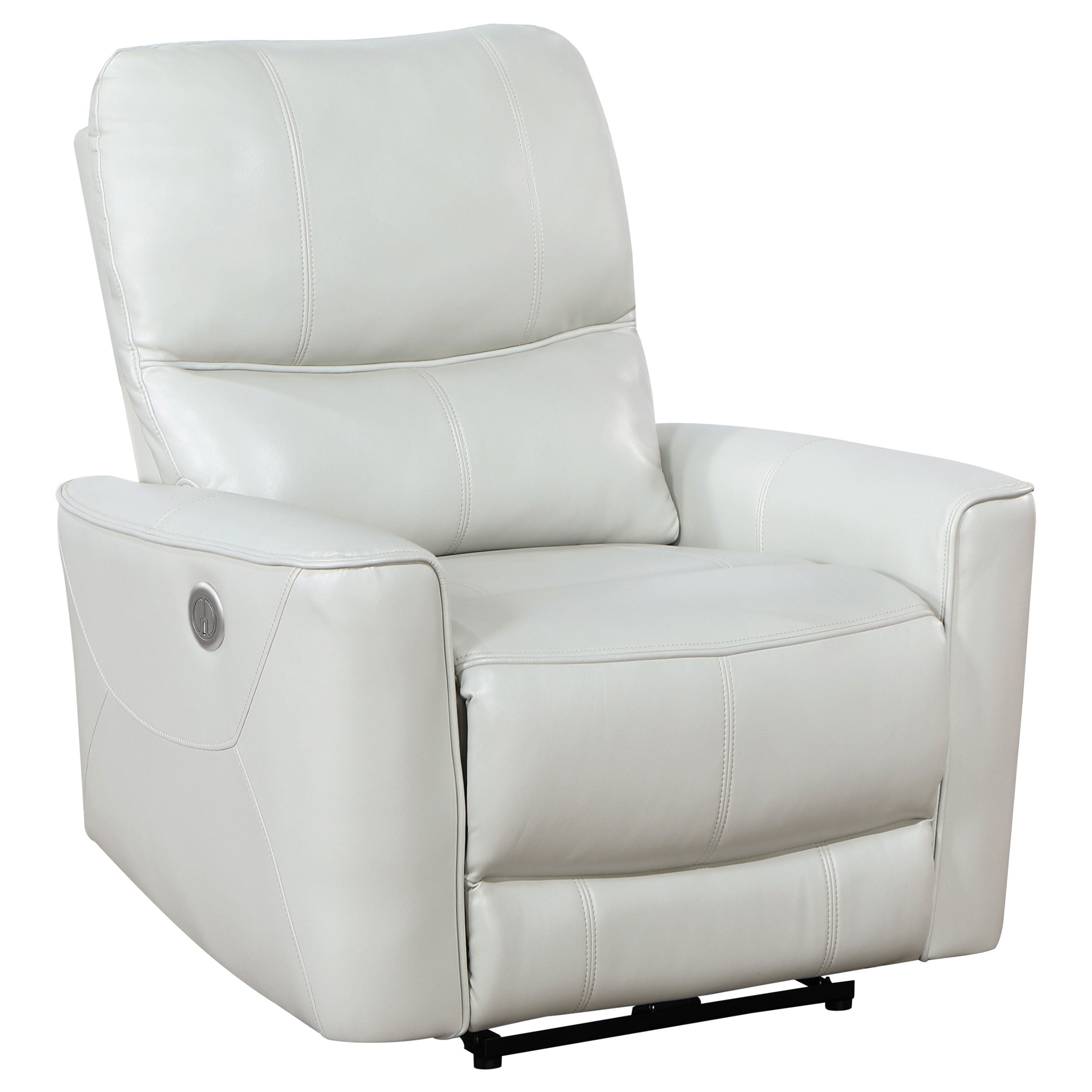 Greenfield Upholstered Power Recliner Chair Dove Grey-