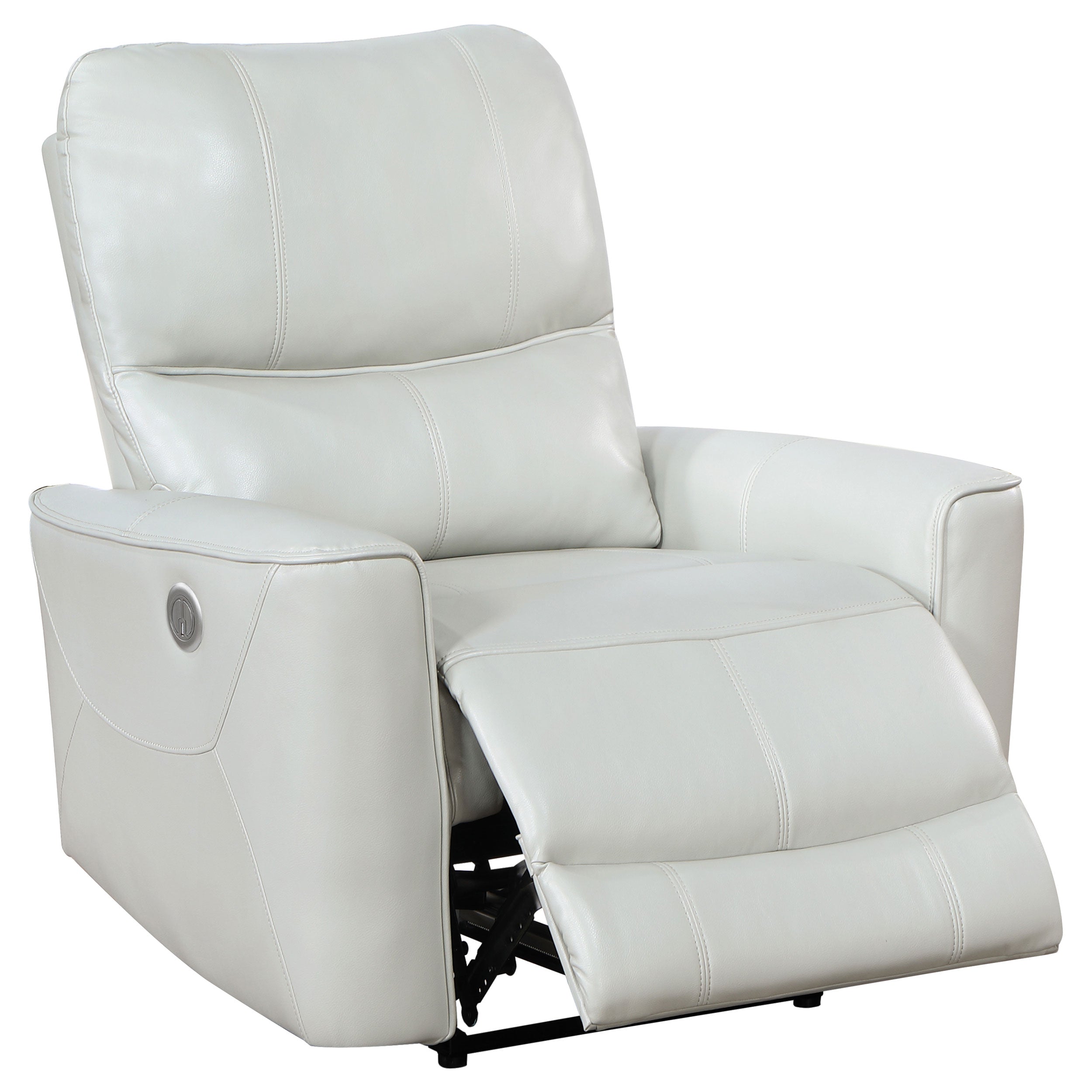 Greenfield Upholstered Power Recliner Chair Dove Grey-