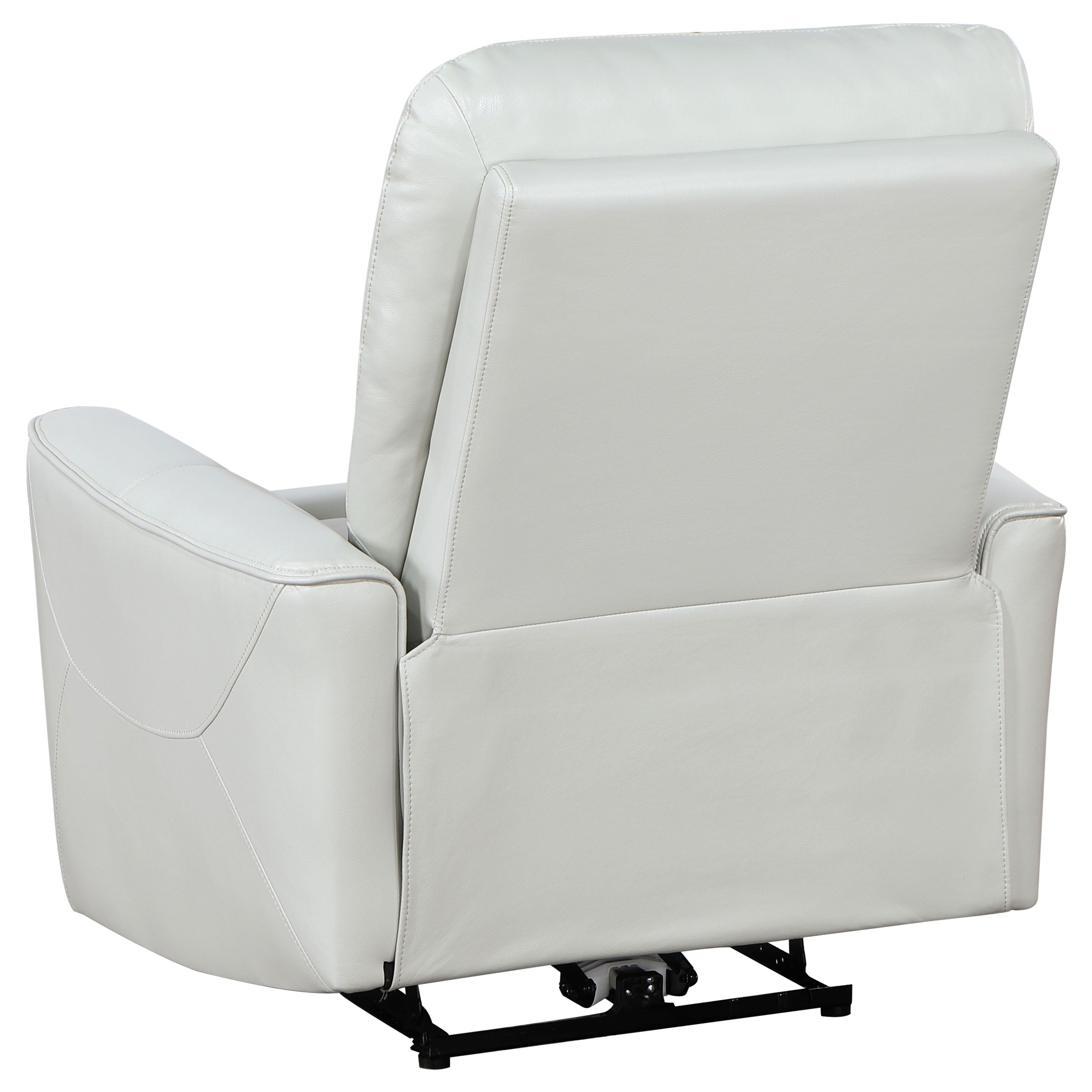 Greenfield Upholstered Power Recliner Chair Dove Grey-