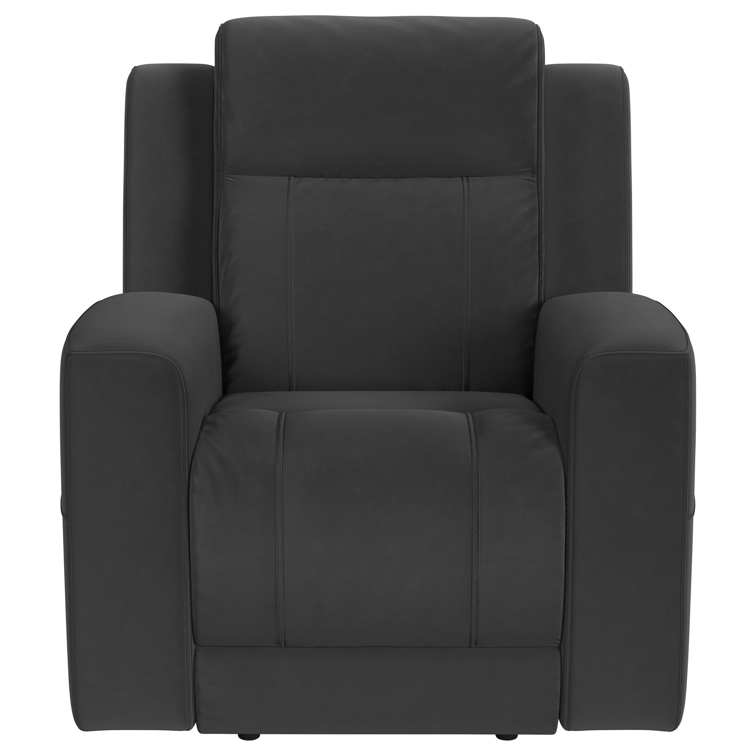 Brentwood Upholstered Recliner Chair Dark Charcoal-