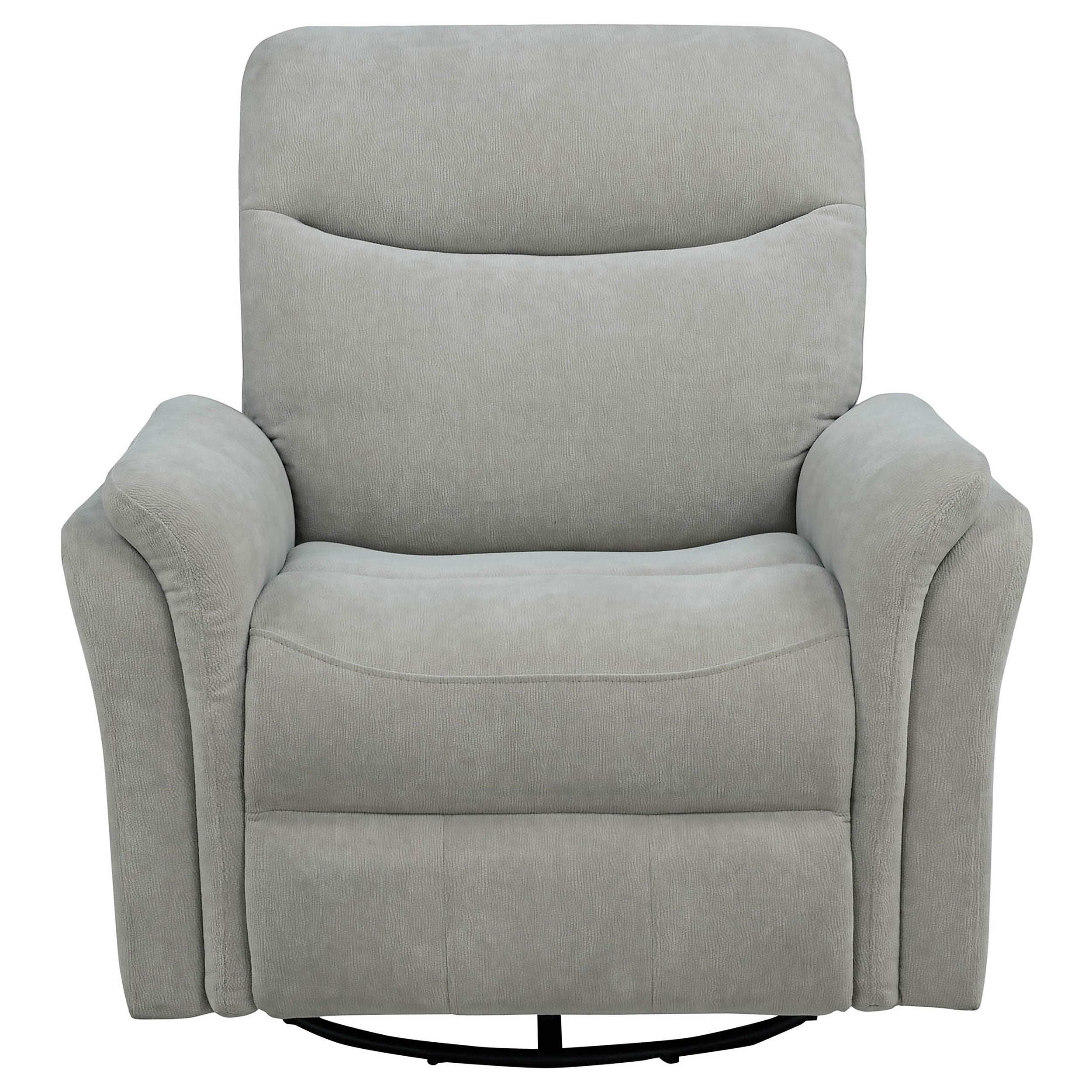 Adler Upholstered Power Swivel Glider Recliner Ivory-