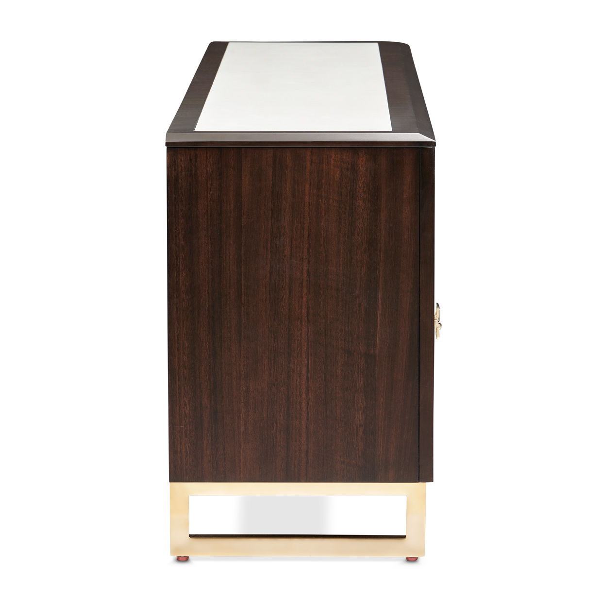 Belmont Place - Media Cabinet - White / Dark Brown