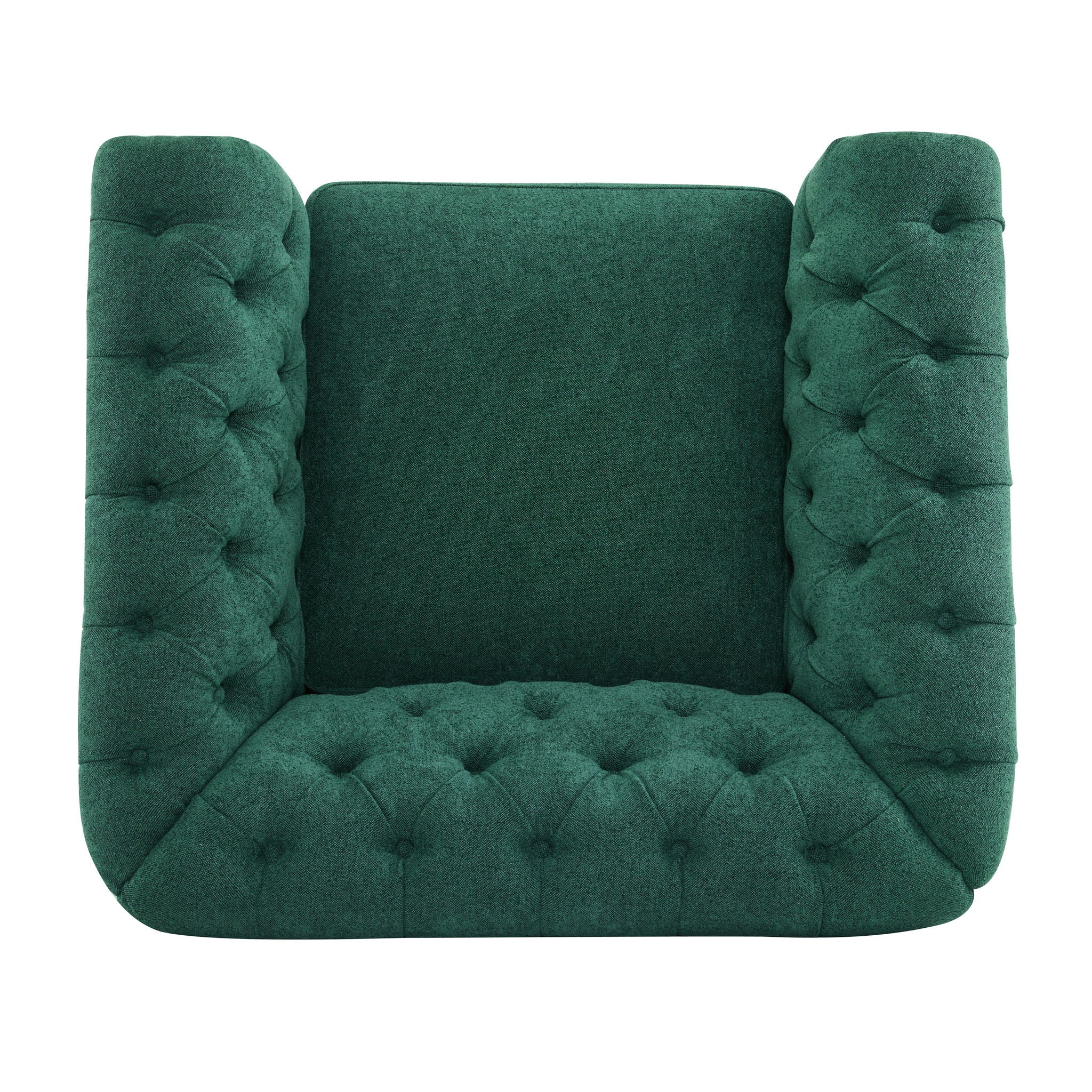 Chesterfield Style Swivel Club Chair With Button Tufted